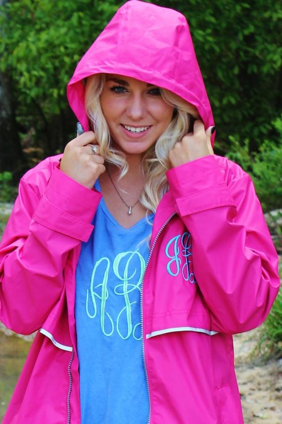 Monogrammed New Englander Rain Jacket – Southern Touch Monograms