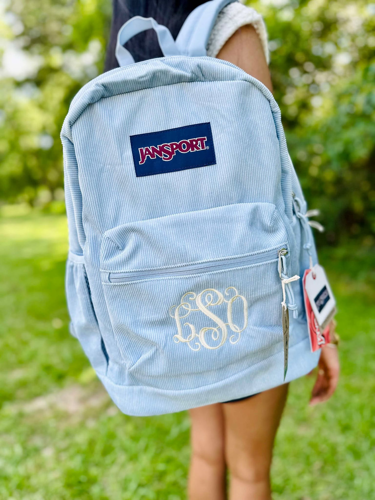 black jansport corduroy backpack Blue Dusk Corduroy Cross Town Jansport Backpack – Dash Forward