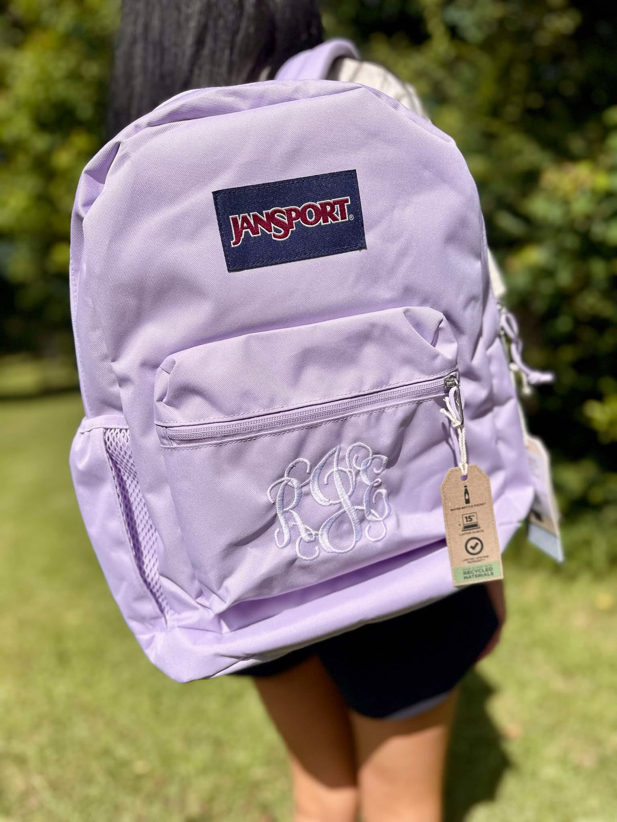 jansport right pack pastel lilac Pastel Lilac Cross Town Jansport Backpack – Dash Forward