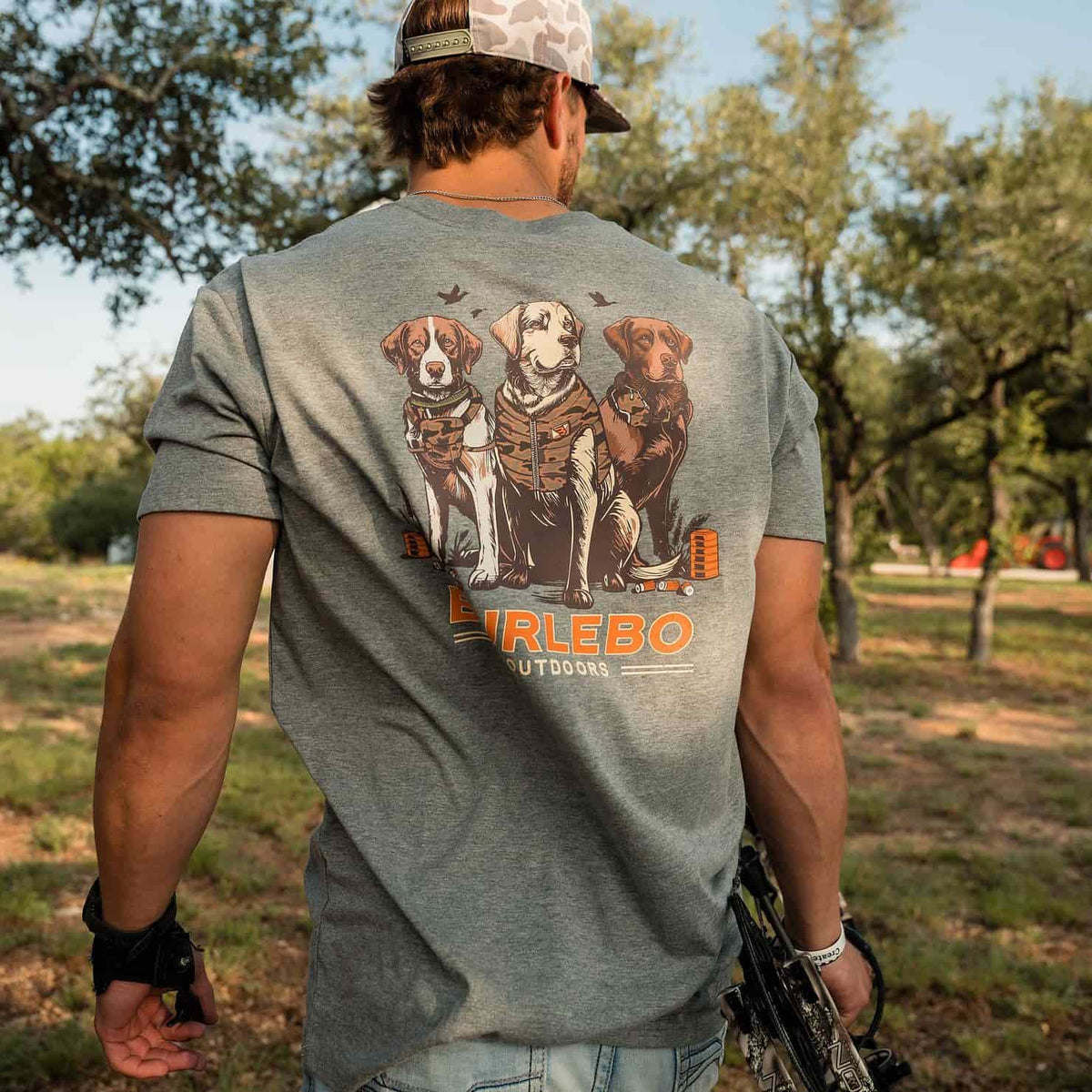 Burlebo Short Sleeve Tee - Camo Duck Dogs
