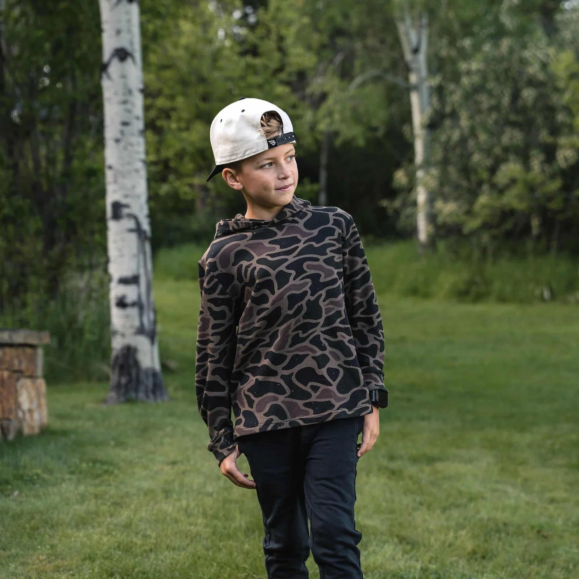 Burlebo Youth Thermal Hoodie - Bendita Camo