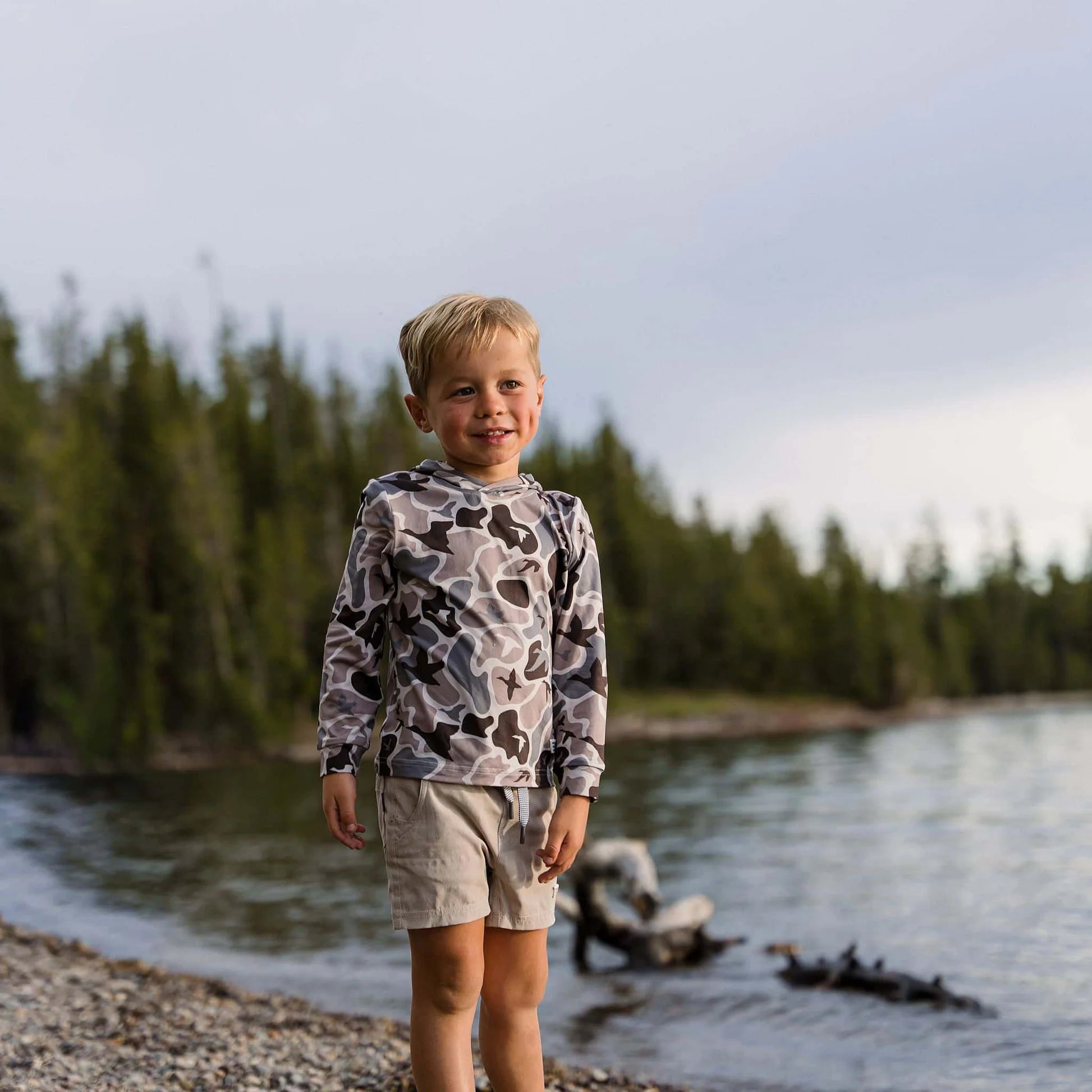 Burlebo Youth Performance Hoodie - Mallard Mayhem Camo