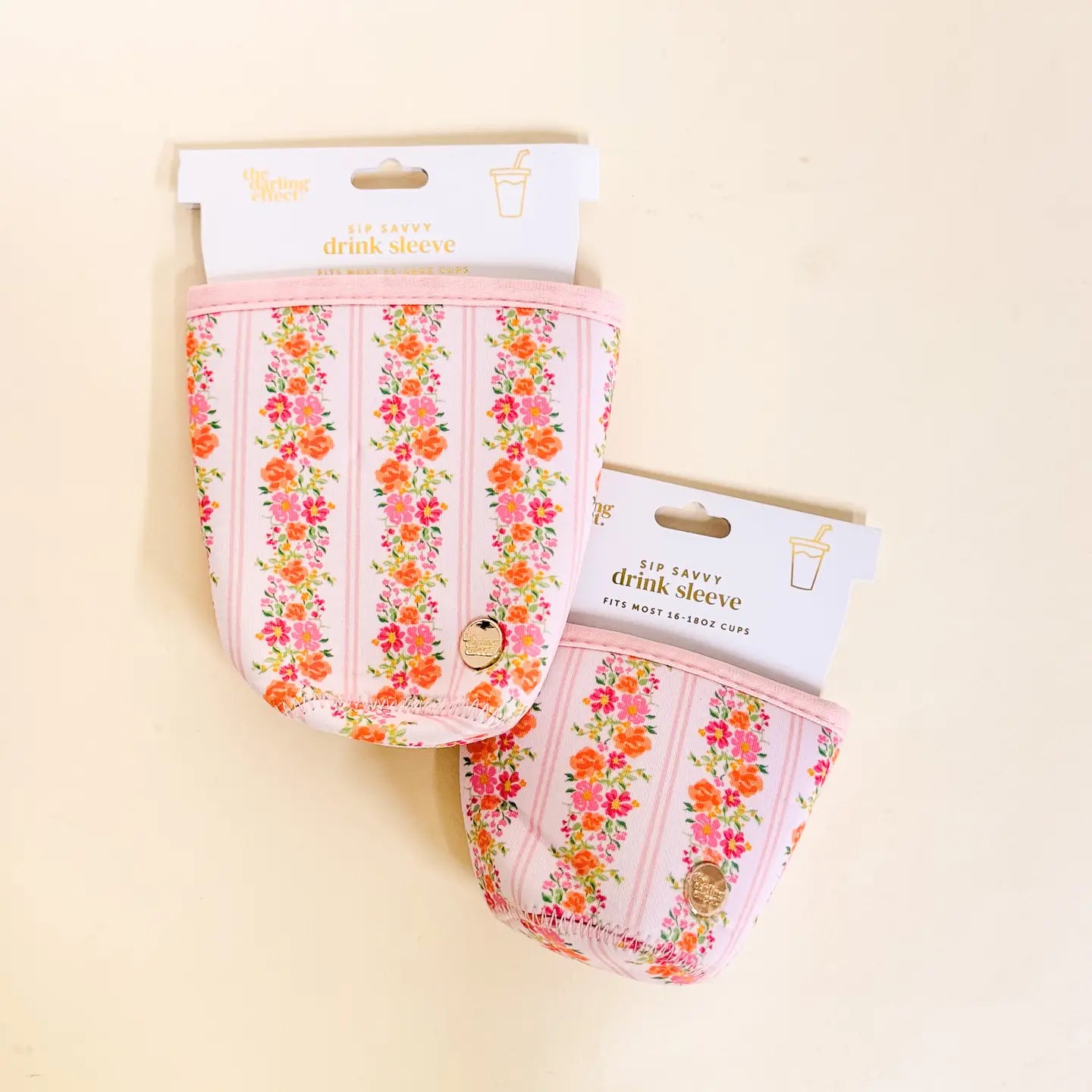 Savy Sip Pink Petal Large Drink Sleeve