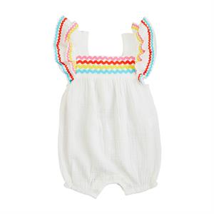 Girl's Ric-Rac Romper