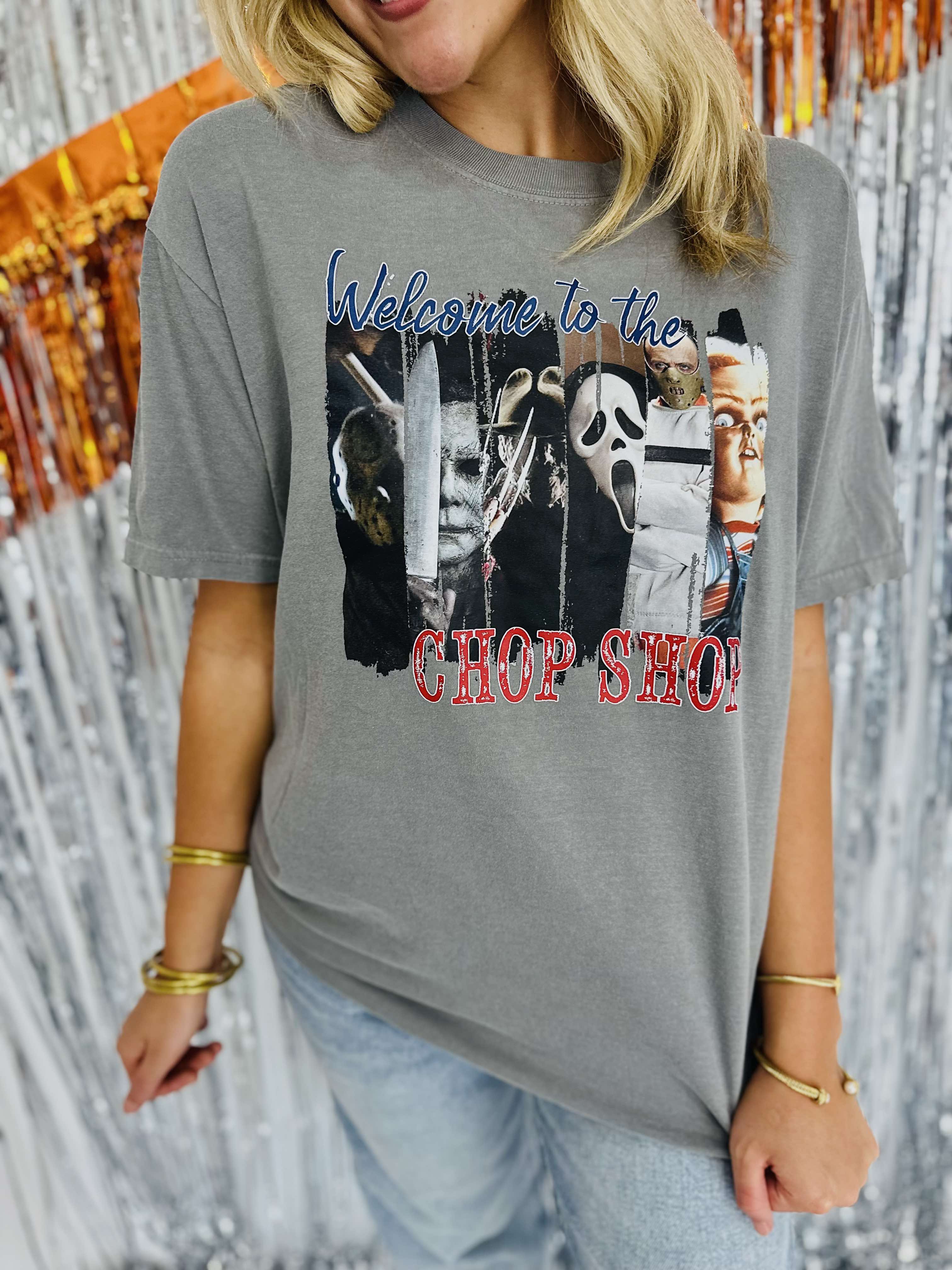 Chop Shop Grey Graphic Tee
