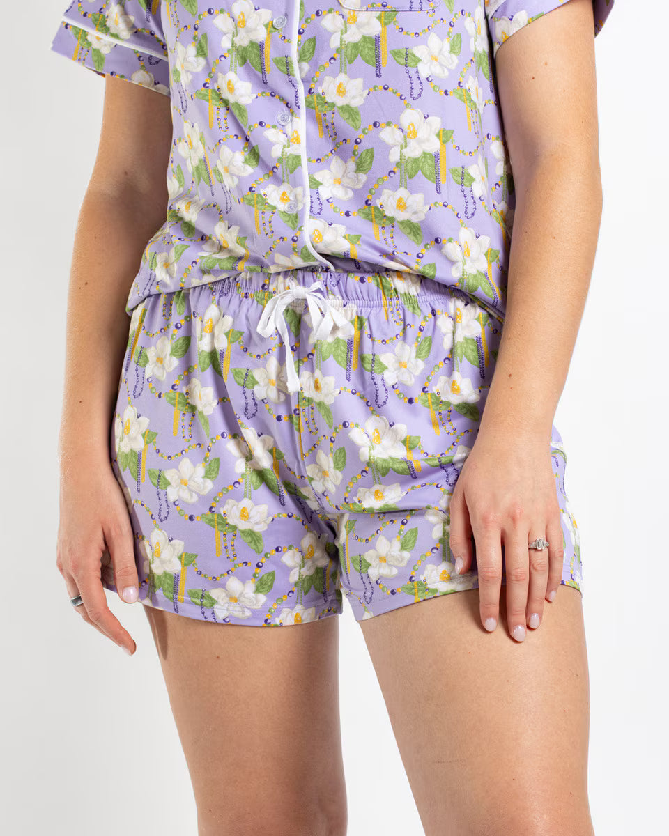 Mardi Magnolia Sleep Shorts