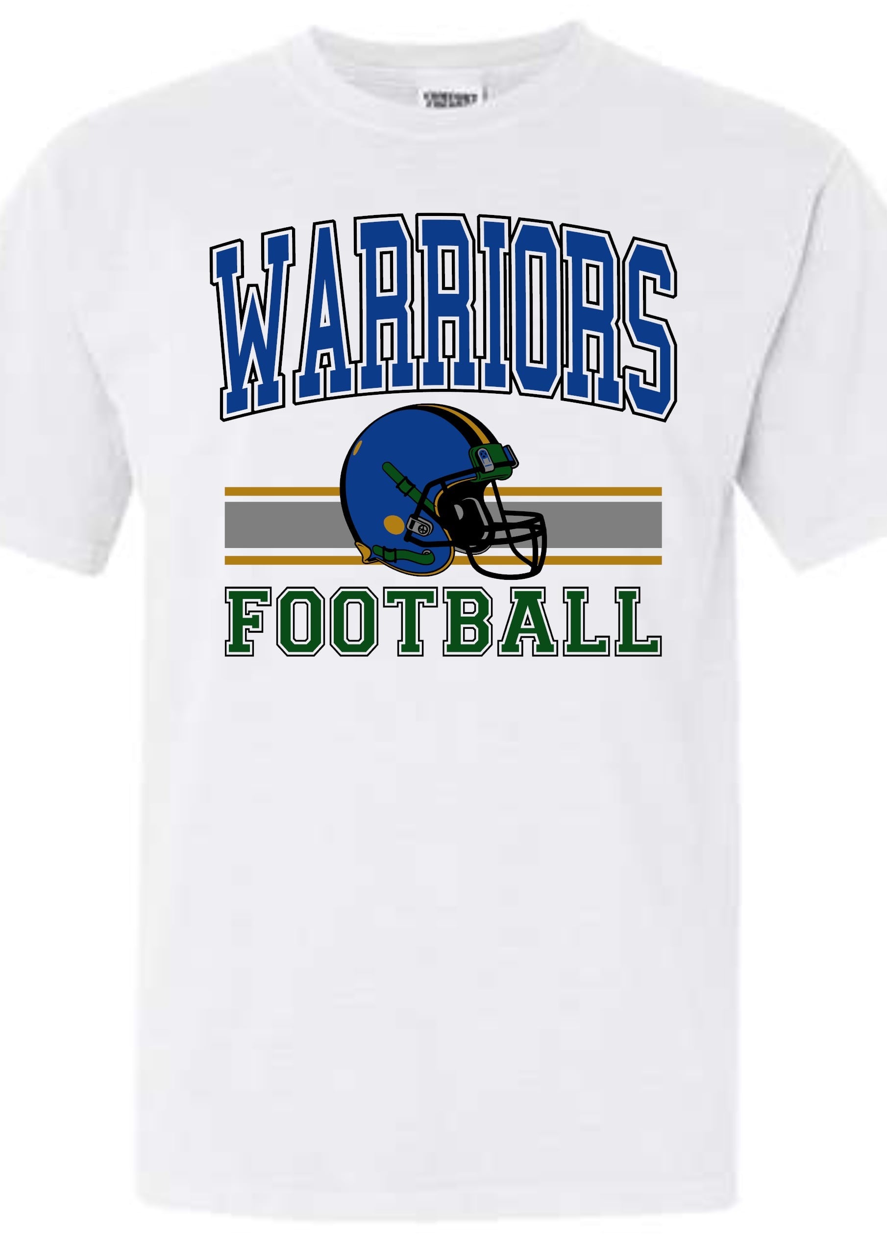 Warriors Football White School Tee