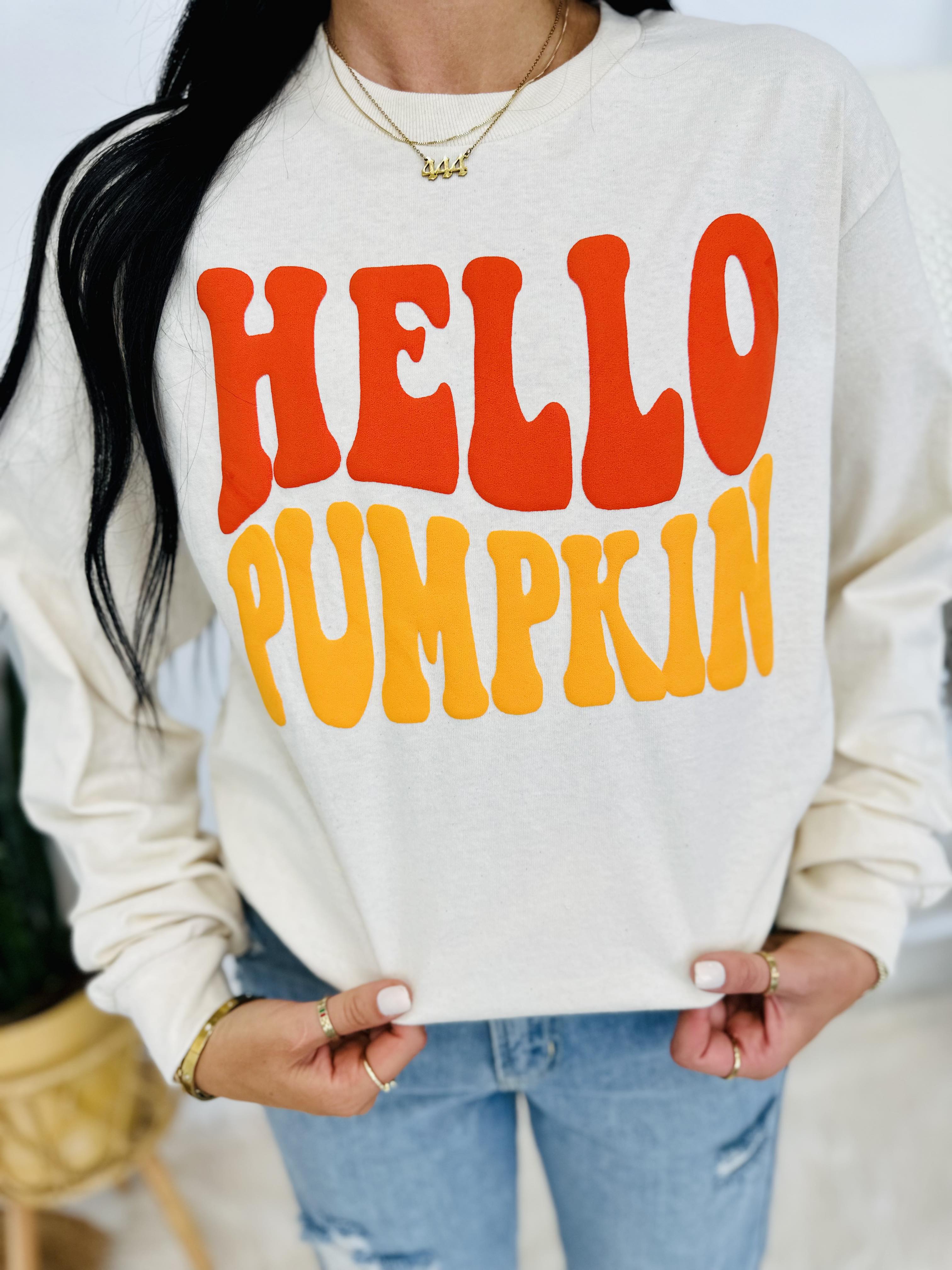 Hello Pumpkin Ivory Long Sleeve