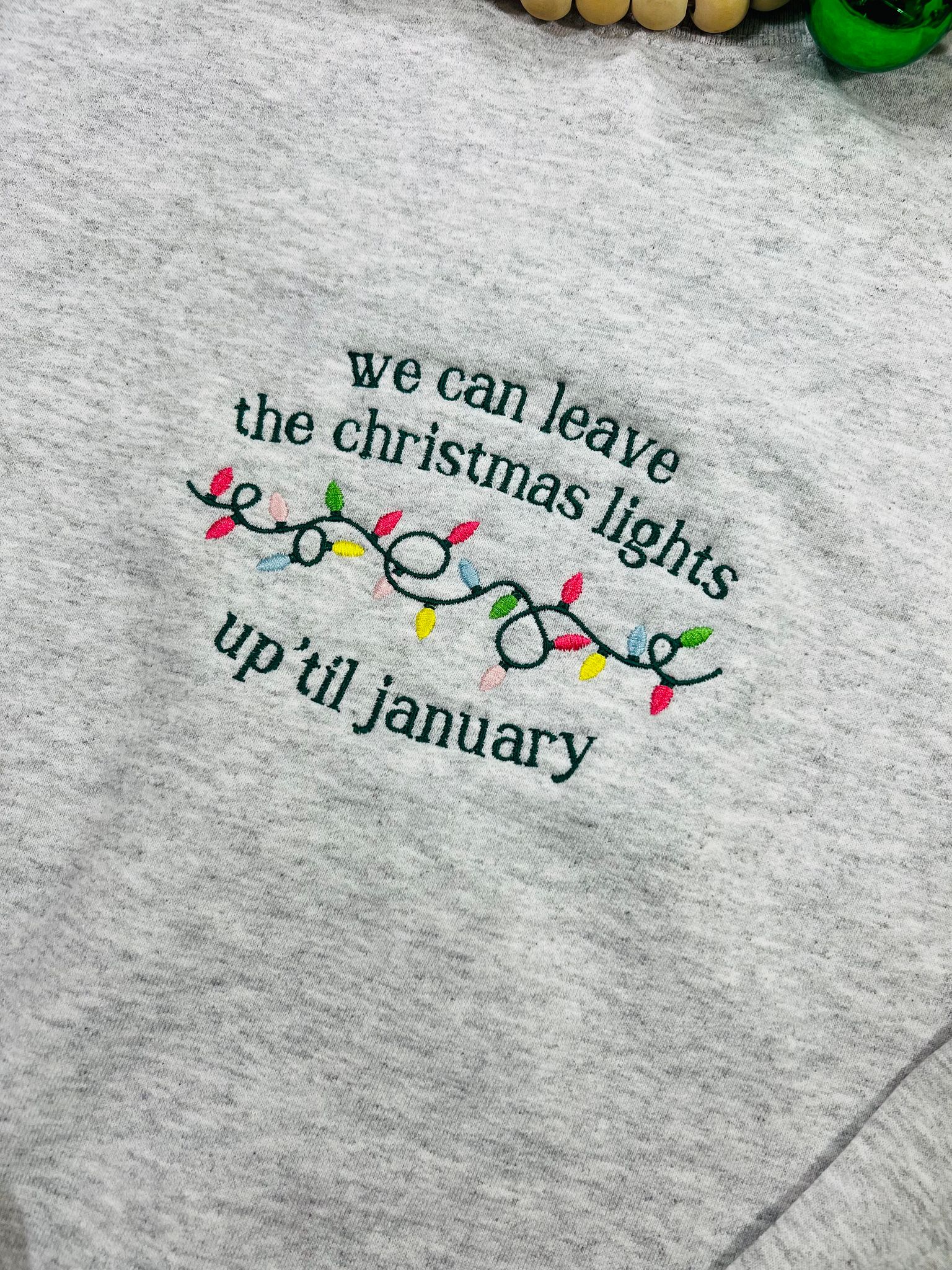 Christmas Lights Up Sweatshirt