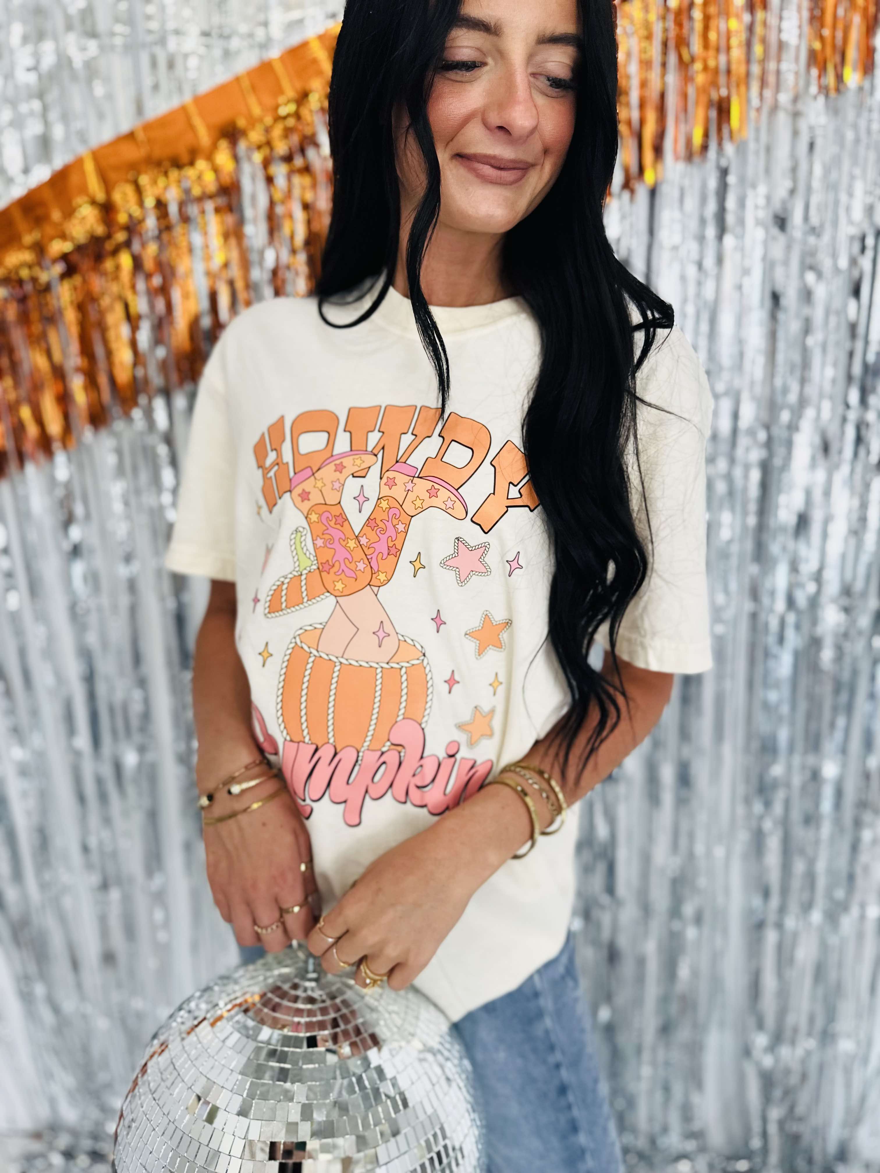 Howdy Pumpkin Ivory Graphic Tee