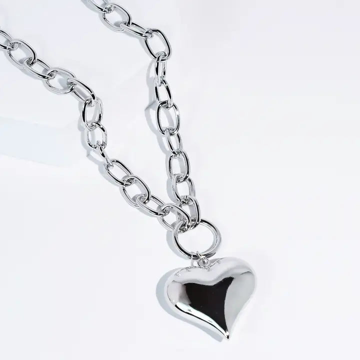 Heartbreaker Silver Chain Necklace