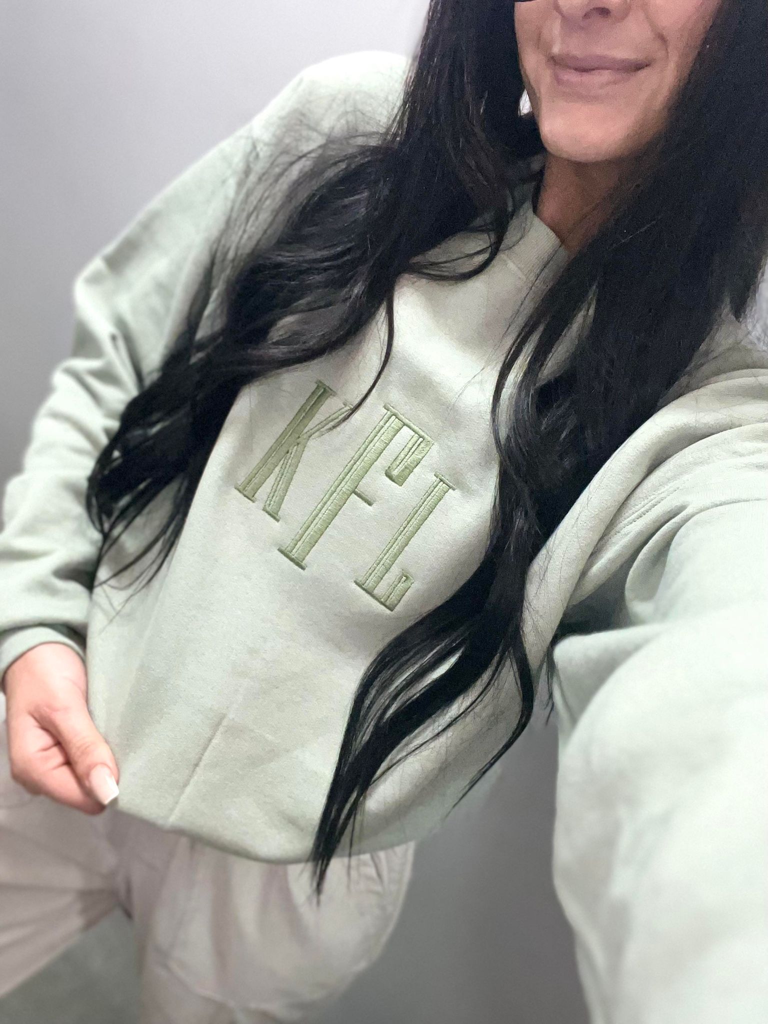 Personalized Sage Tone Sweatshirt