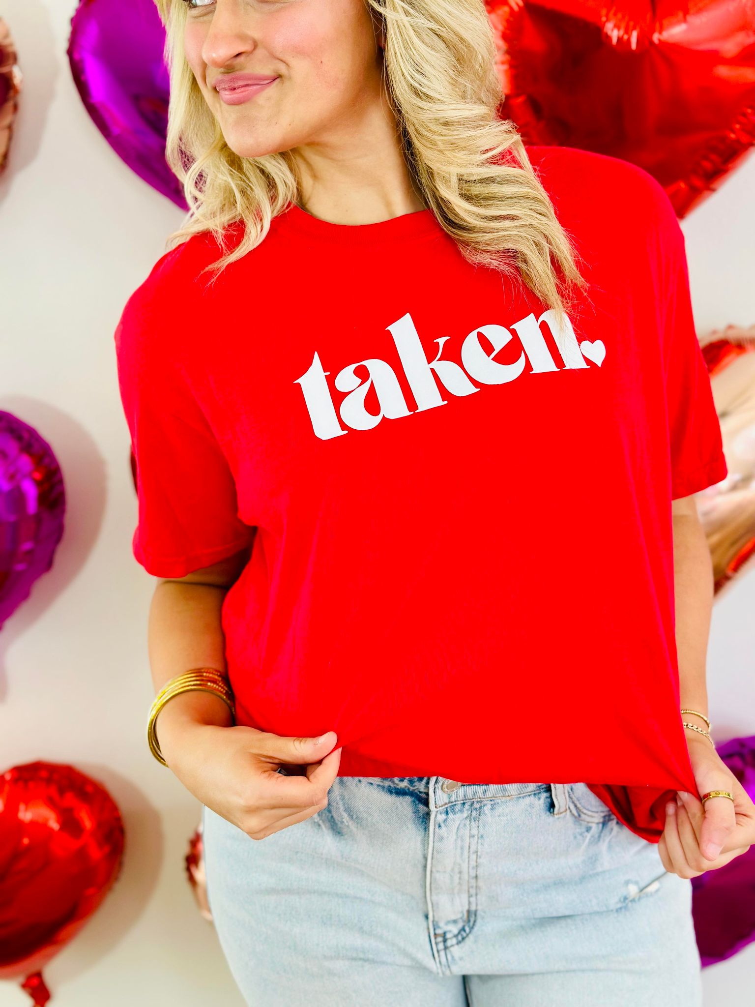 TAKEN Red Graphic Tee