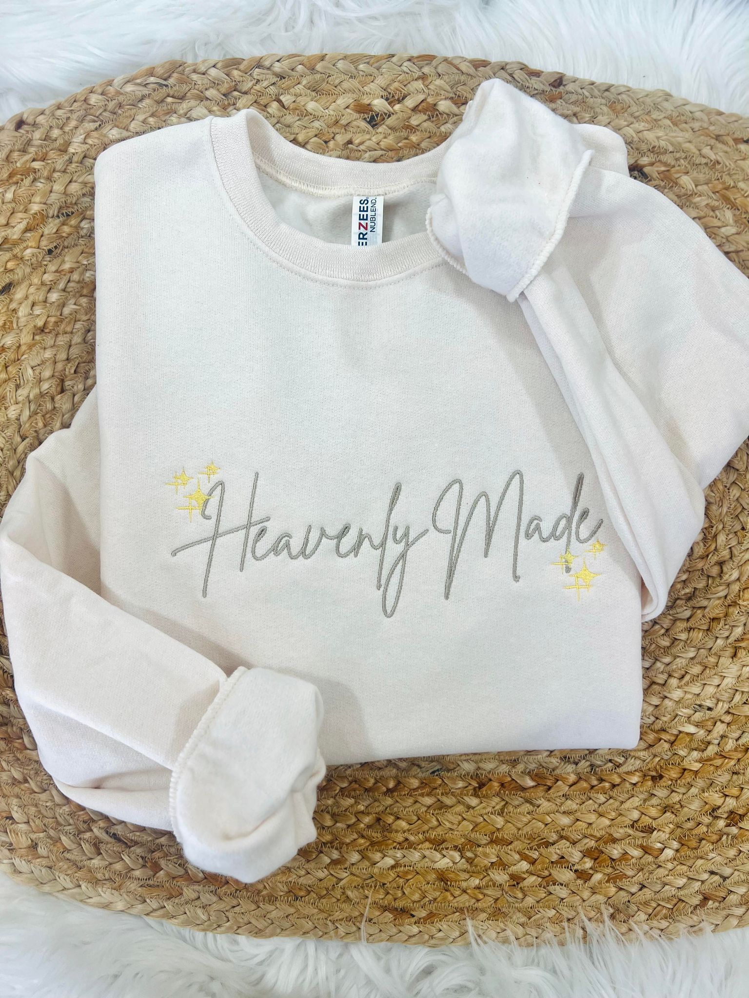 Heavenly Made Embroidered Sweatshirt