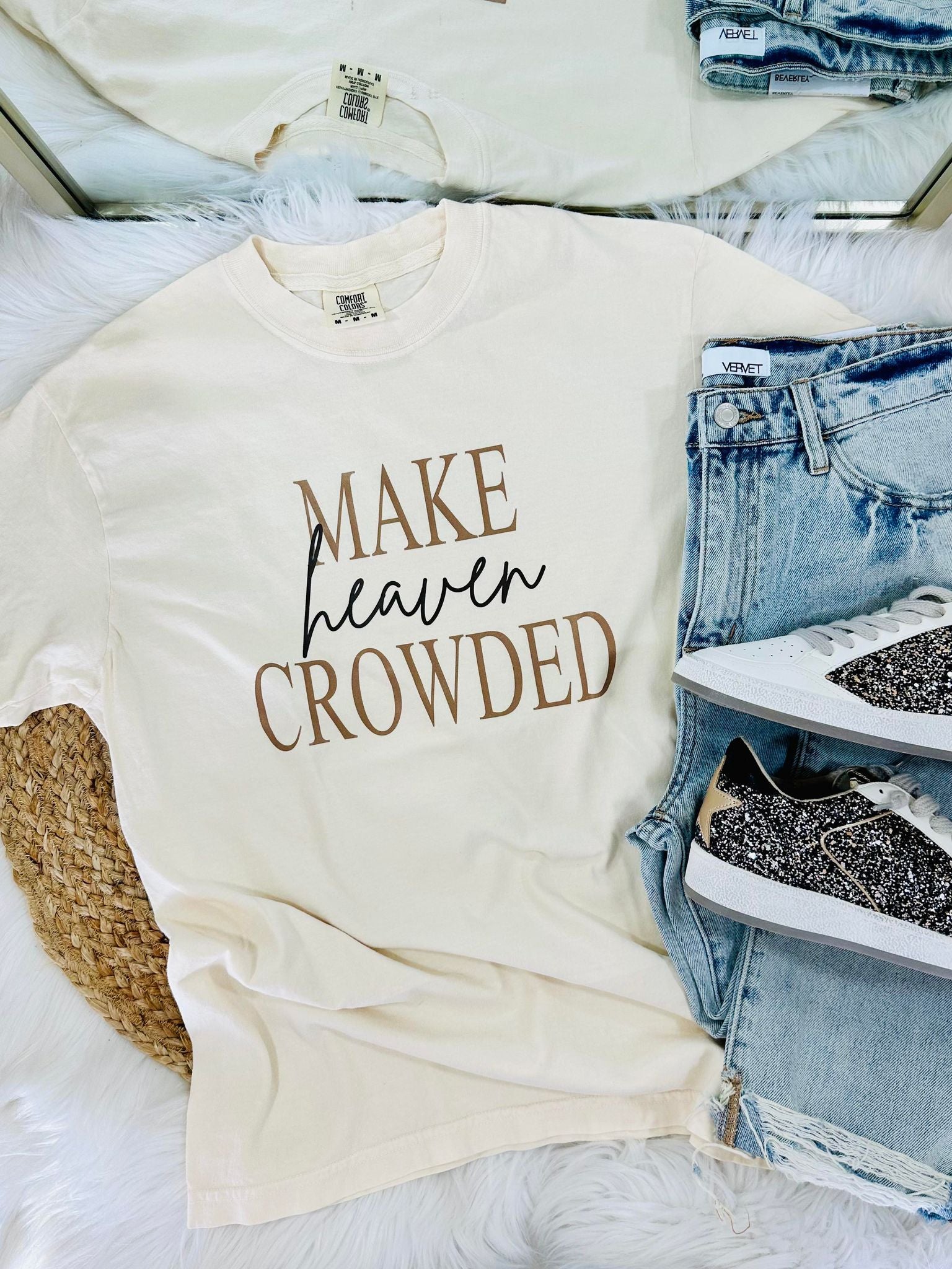 Make Heaven Crowded Ivory Graphic Tee