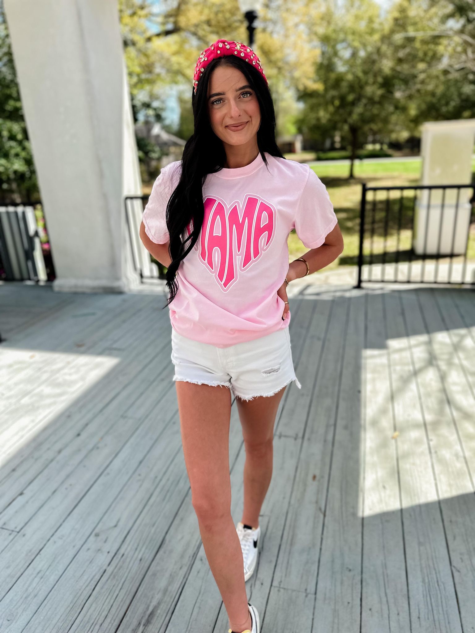 MAMA Heart Pink Graphic Tee