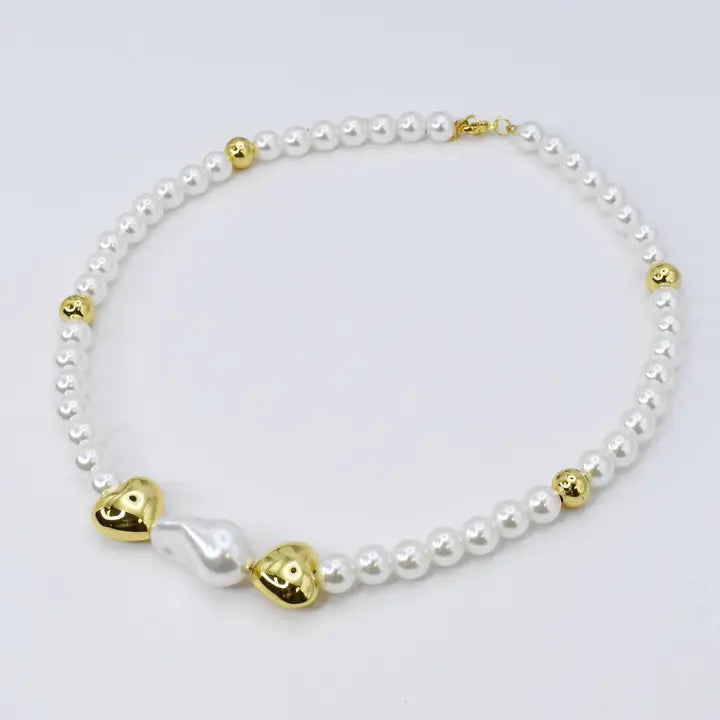 Pearl Heartbeat Necklace