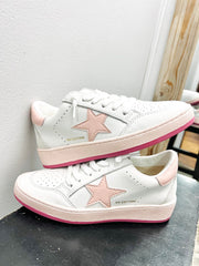 The Denisse Two Tone Pink Star Sneakers
