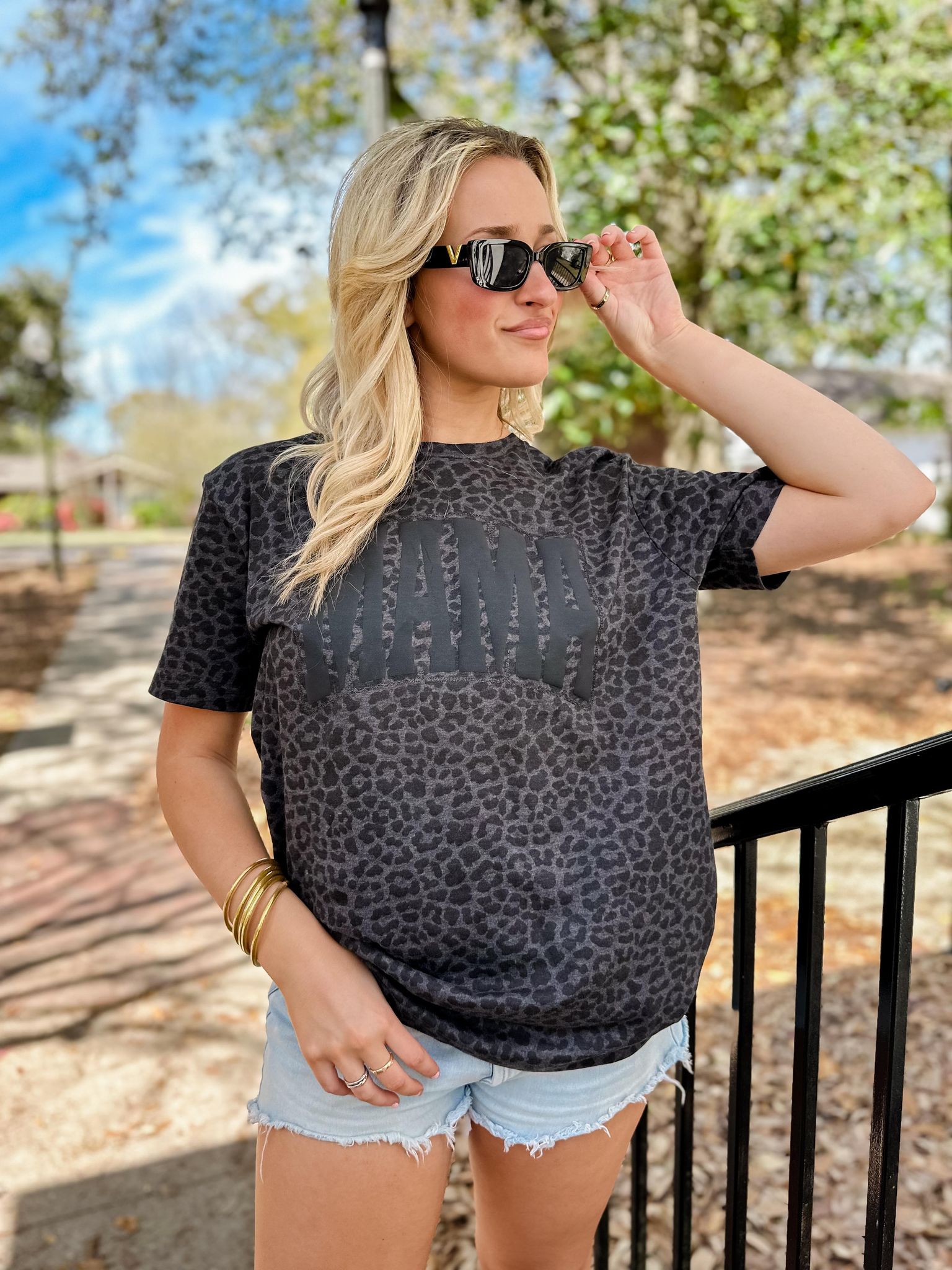 MAMA Leopard Graphic Tee