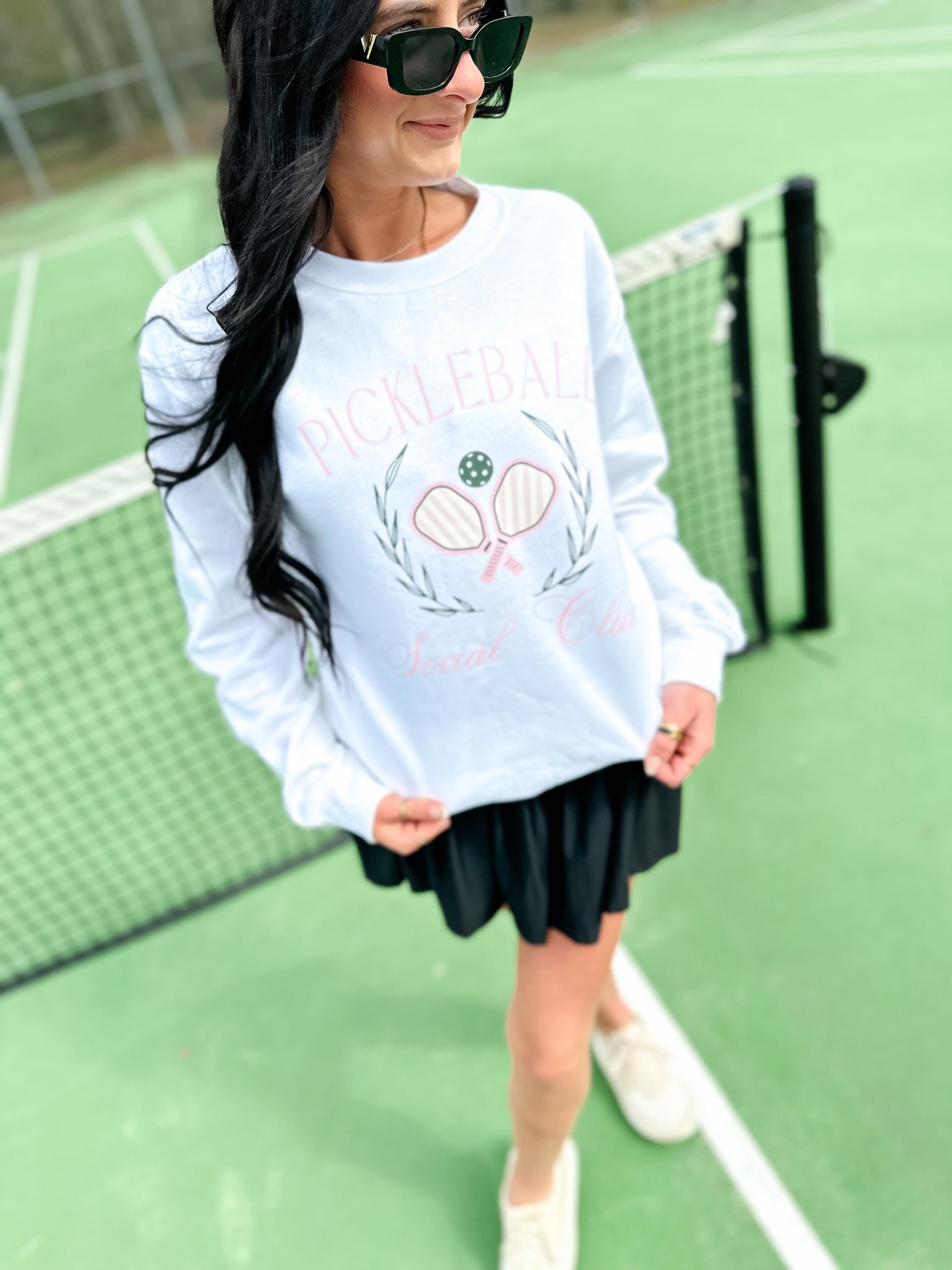 Pickleball Social Club White Sweatshirt