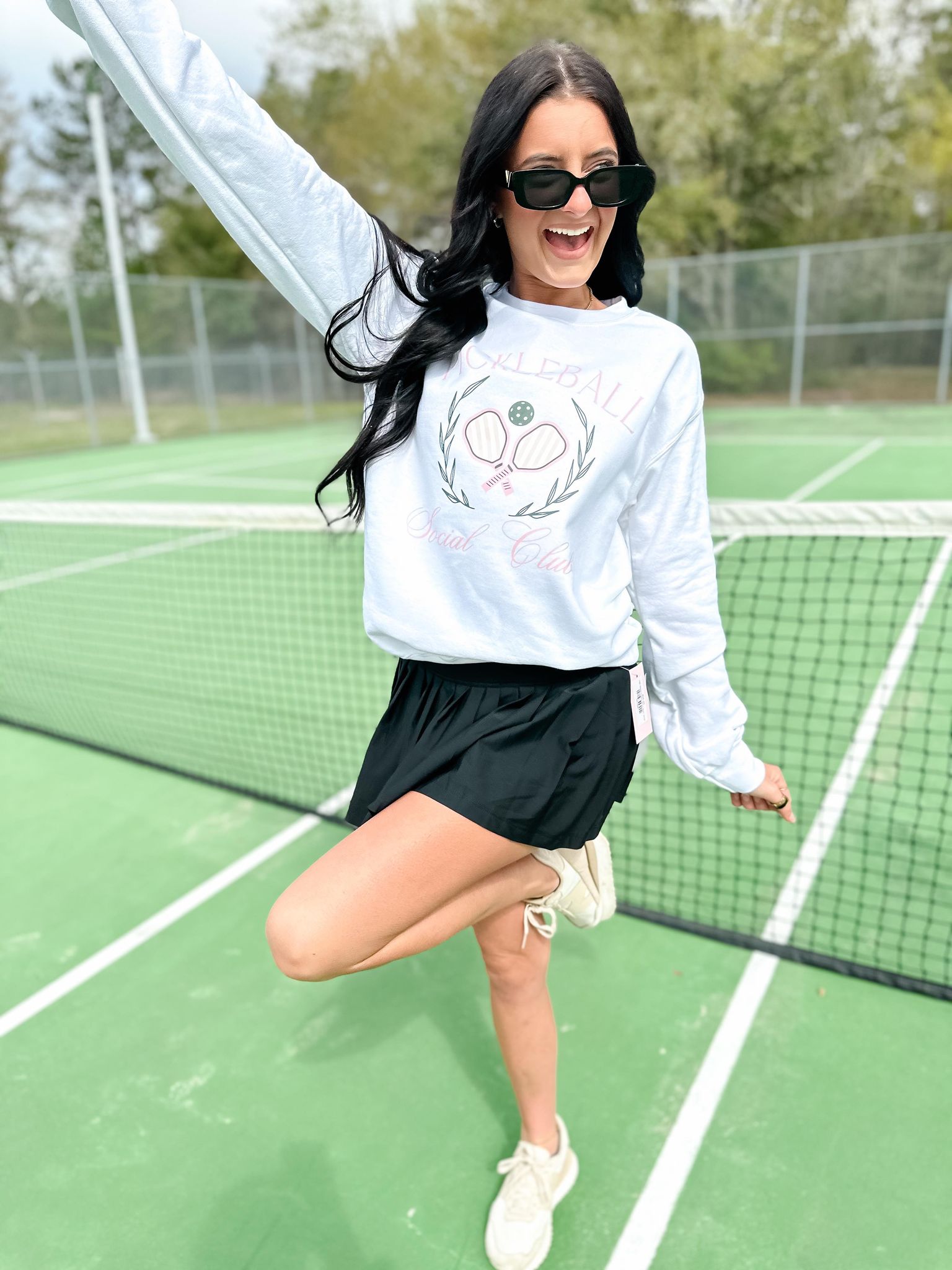 Pickleball Social Club White Sweatshirt