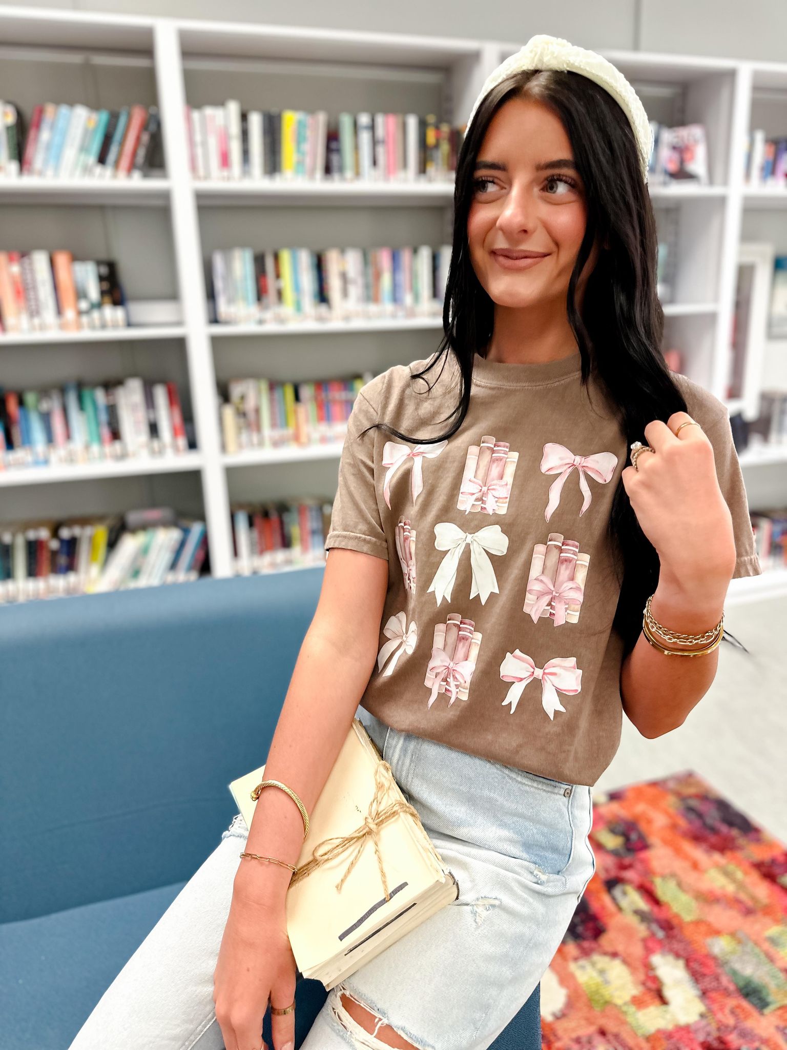 Books And Bows Graphic Tee