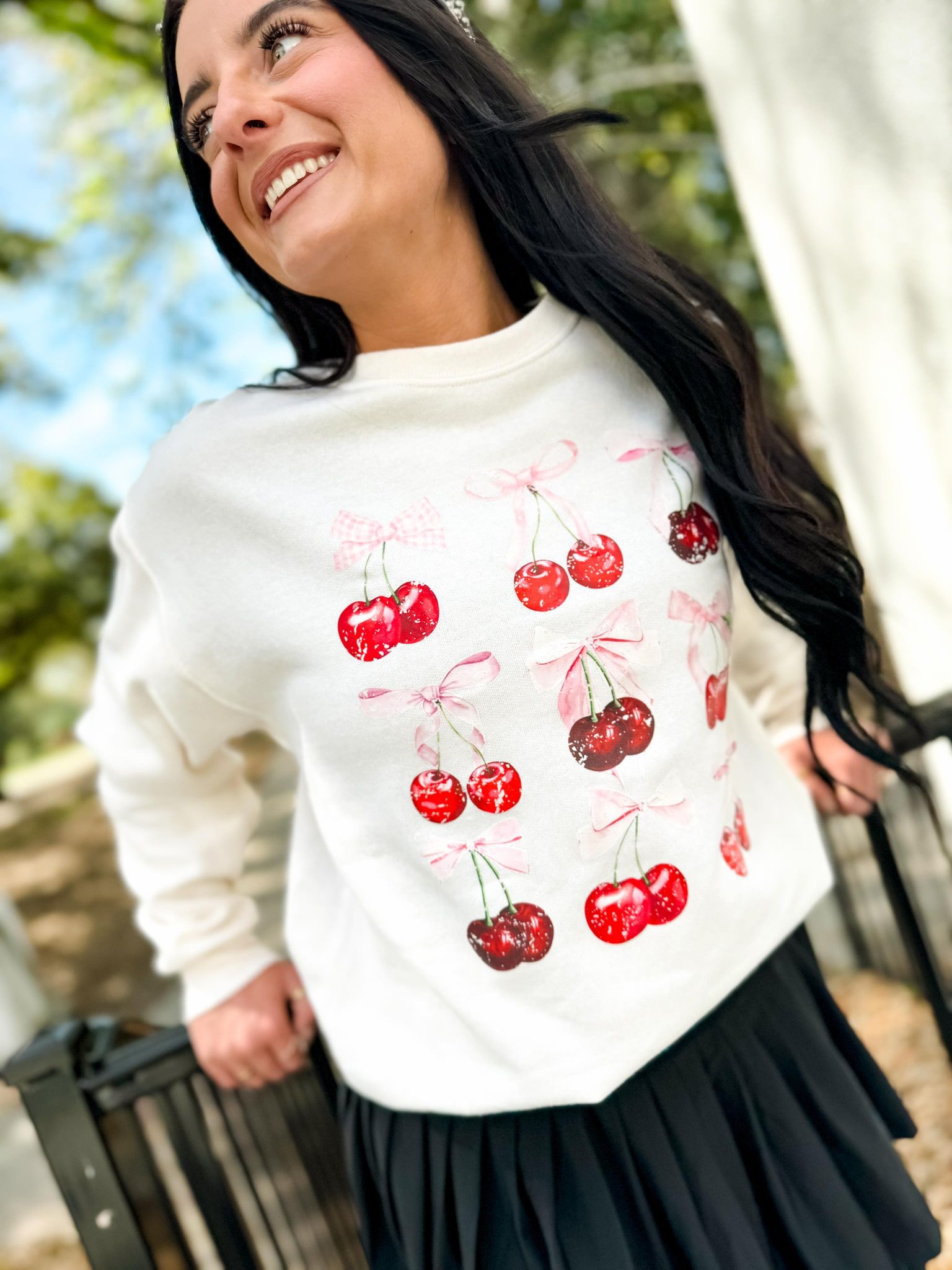 Cherries And Bows Sweatshirt