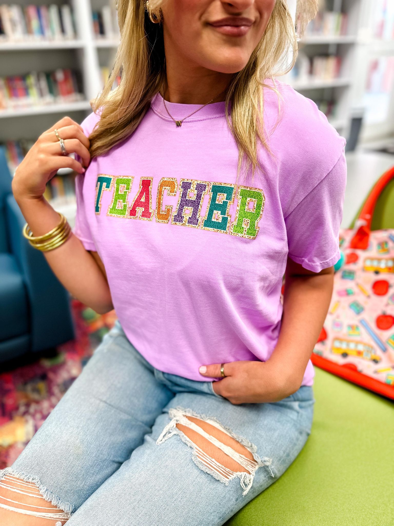 Glitter Teacher Graphic Tee