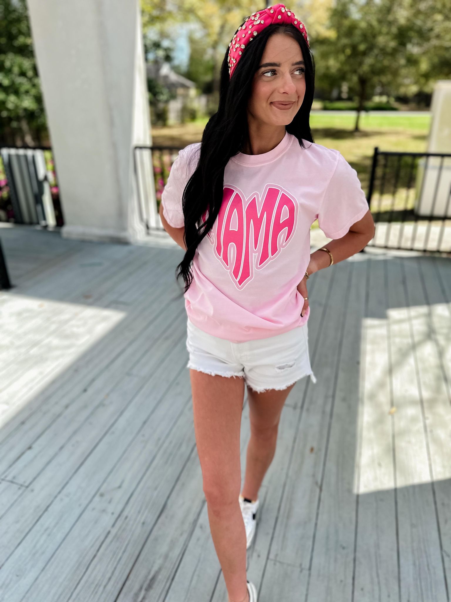 MAMA Heart Pink Graphic Tee