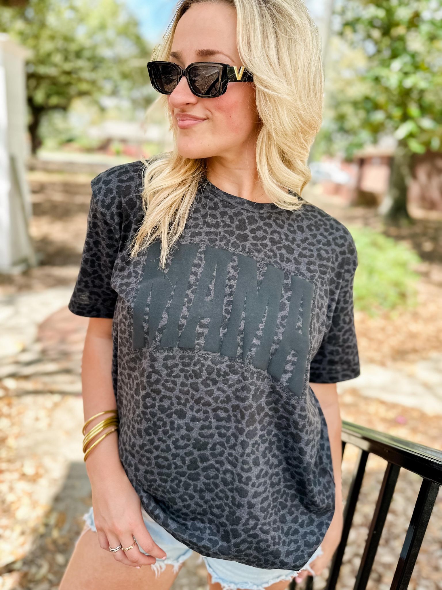 MAMA Leopard Graphic Tee