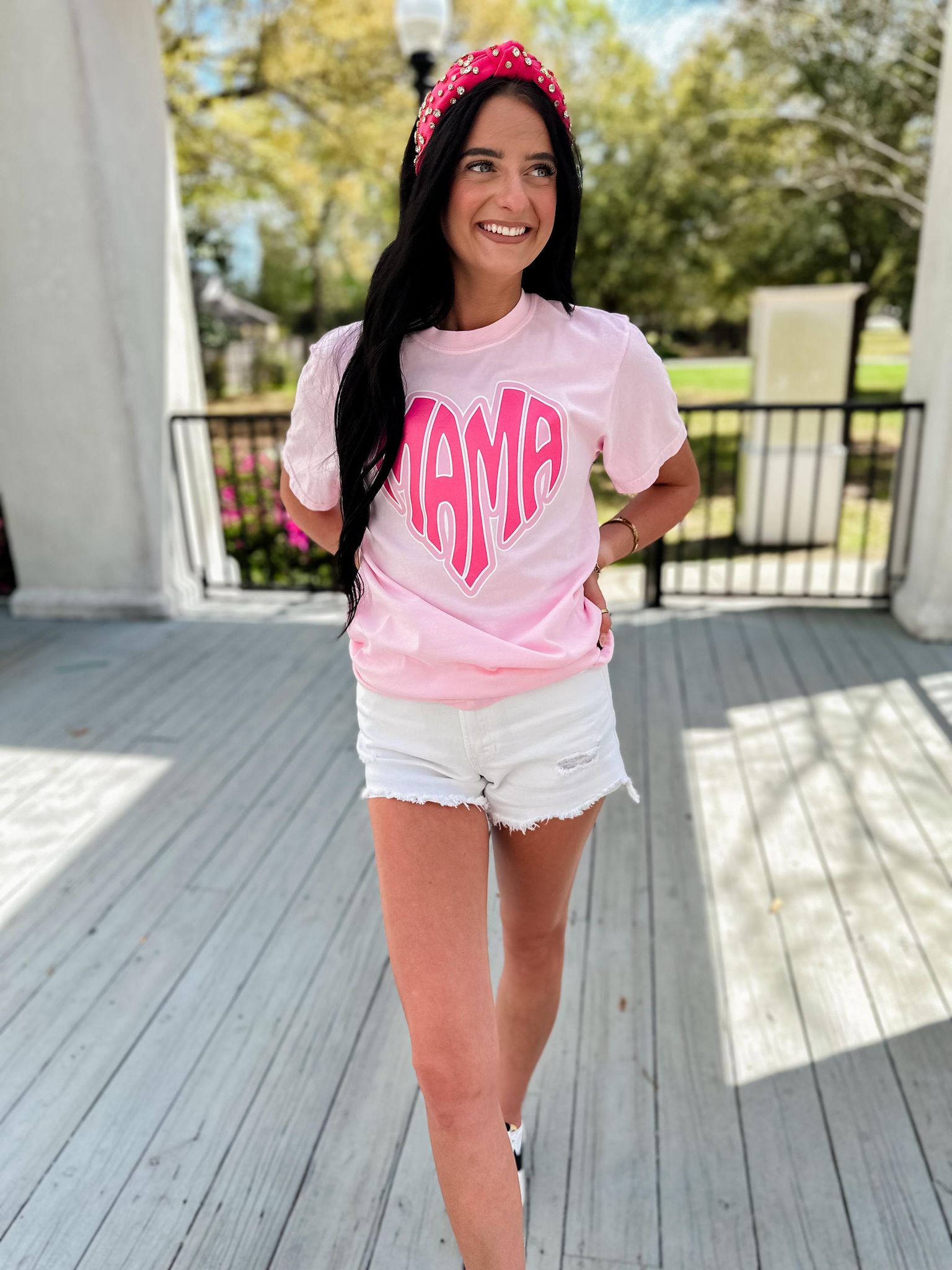 MAMA Heart Pink Graphic Tee