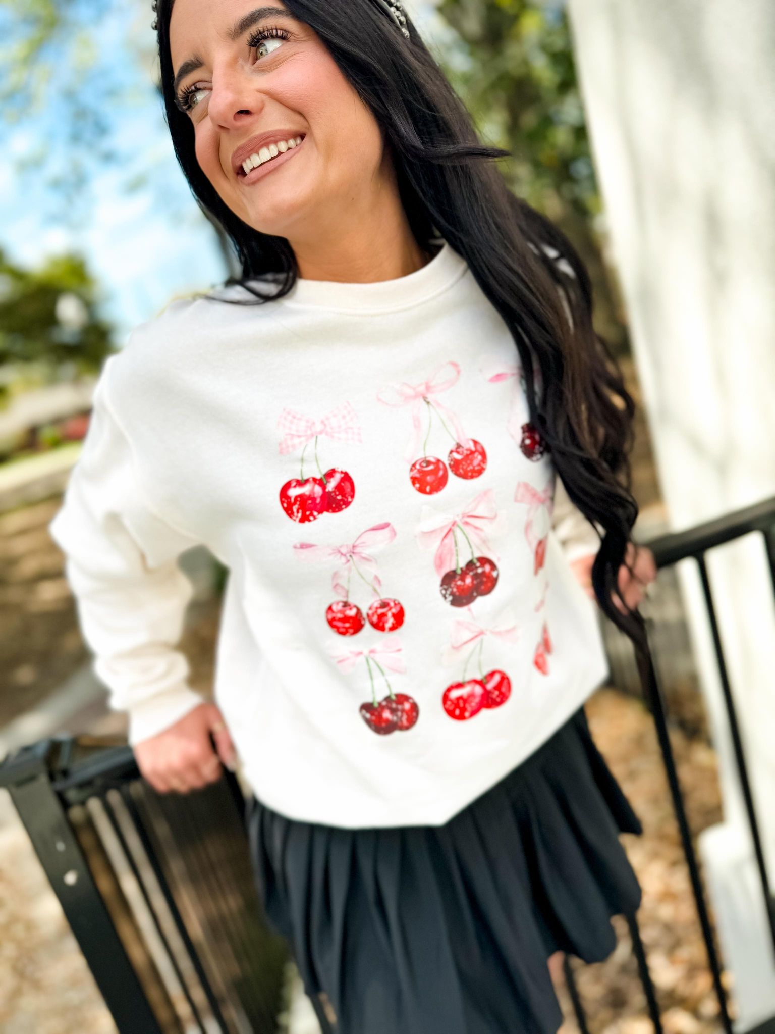 Cherries And Bows Sweatshirt