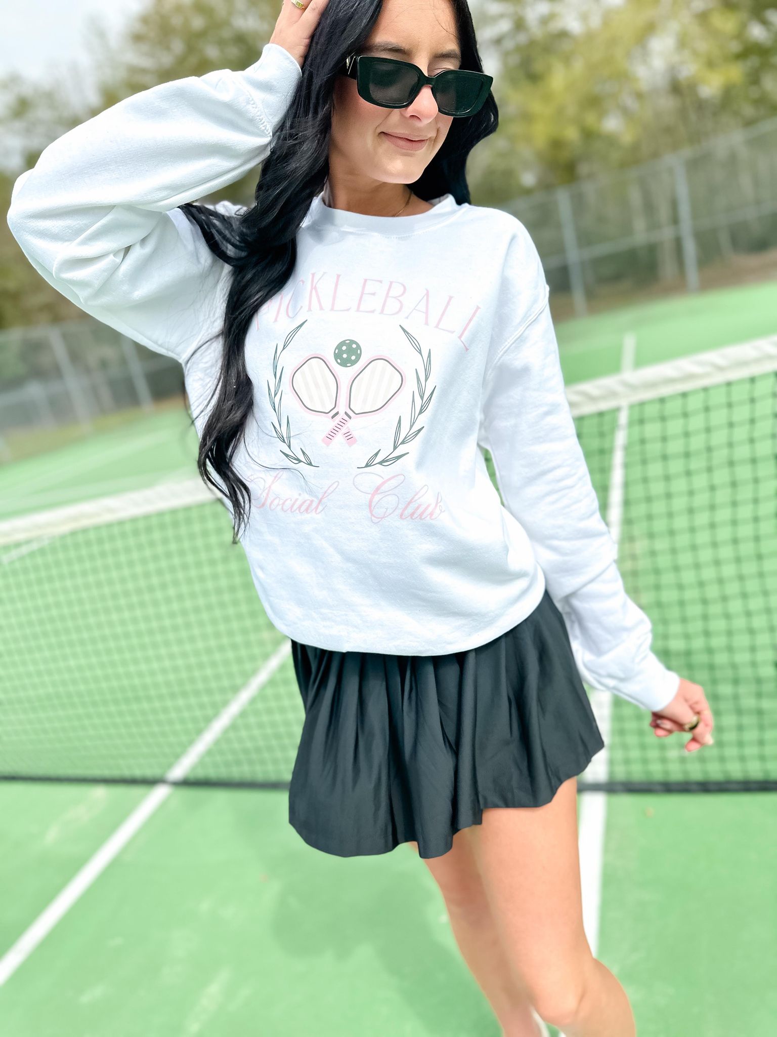 Pickleball Social Club White Sweatshirt