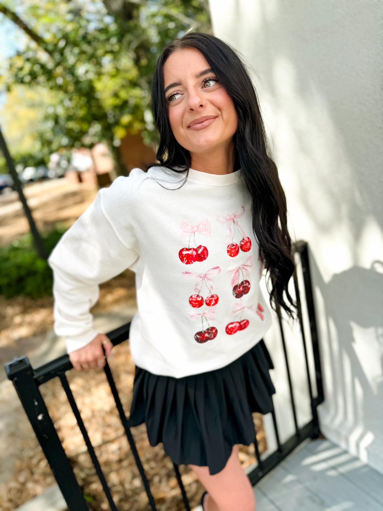 Cherries And Bows Sweatshirt