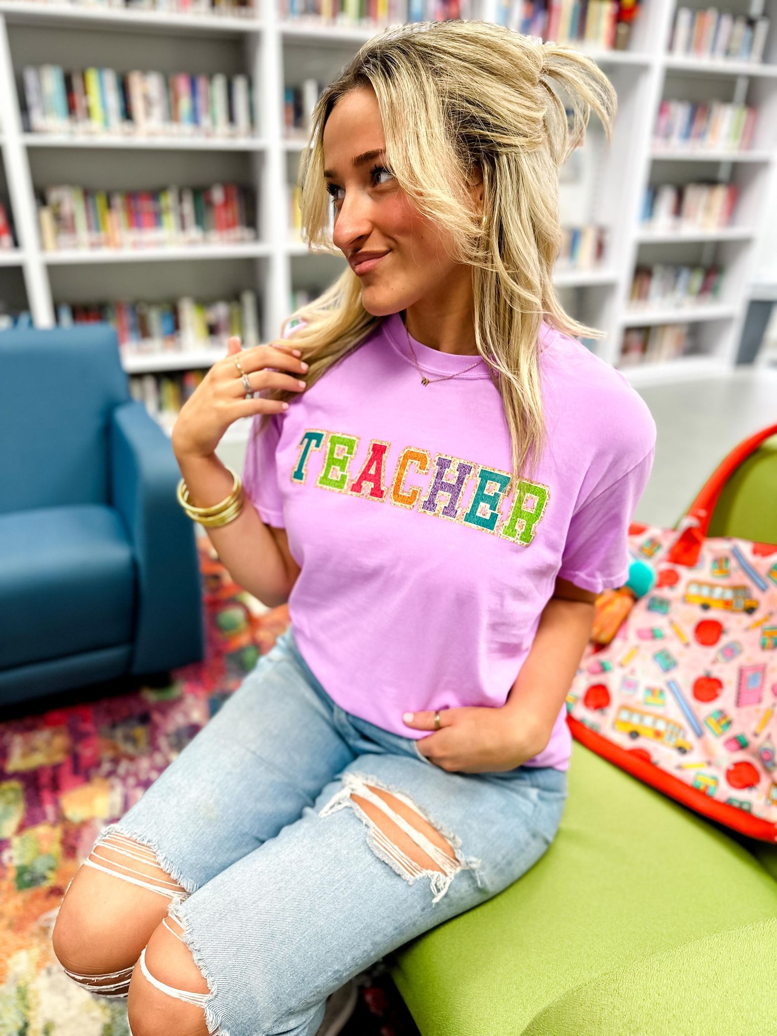 Glitter Teacher Graphic Tee