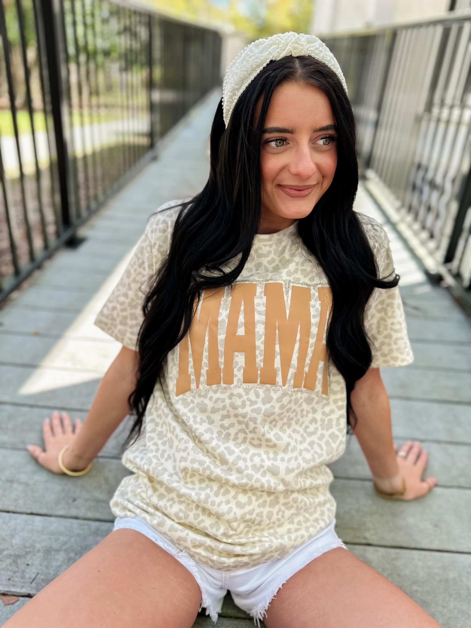 MAMA Leopard Graphic Tee