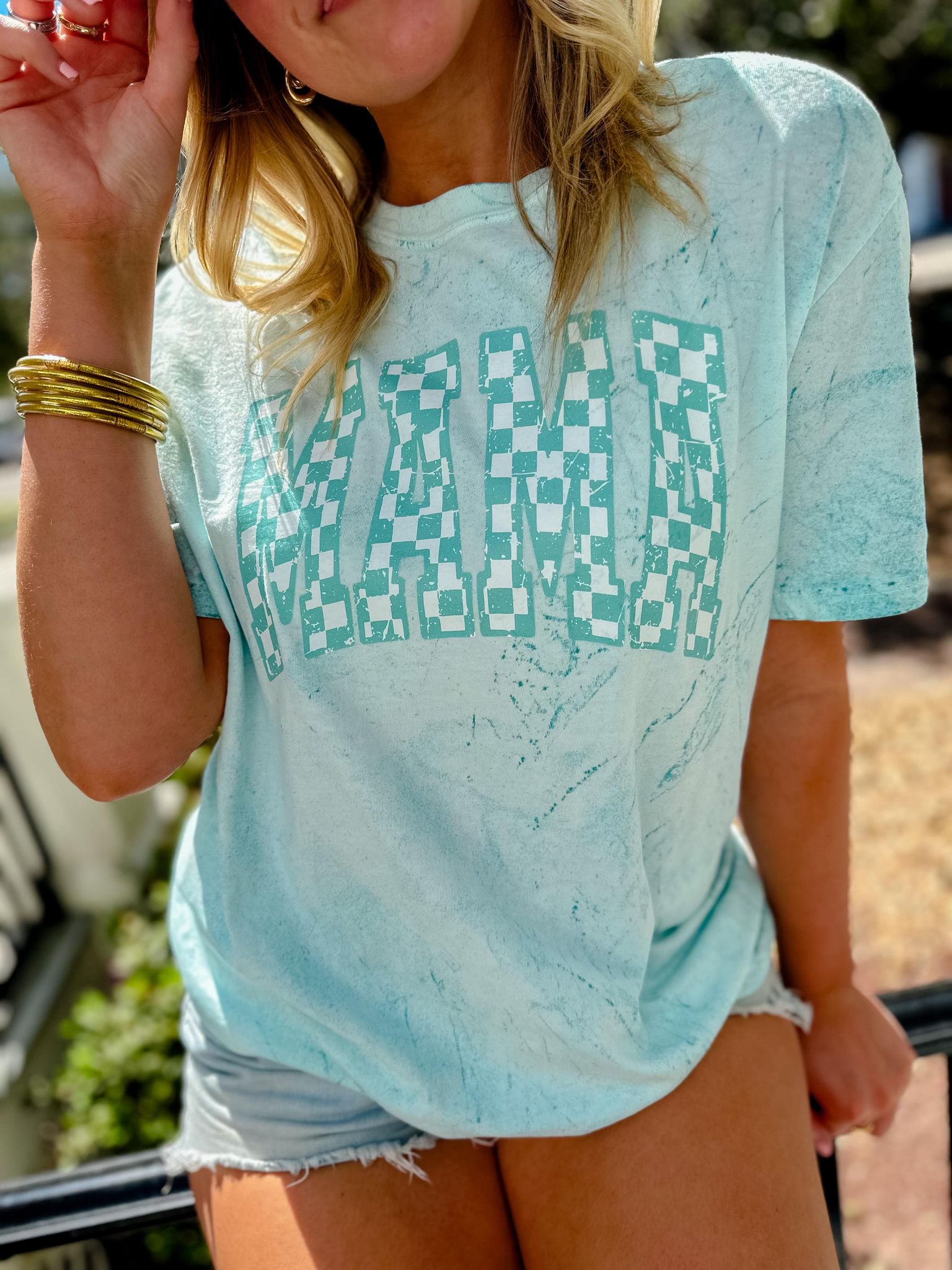 MAMA Mineral Washed Graphic Tee