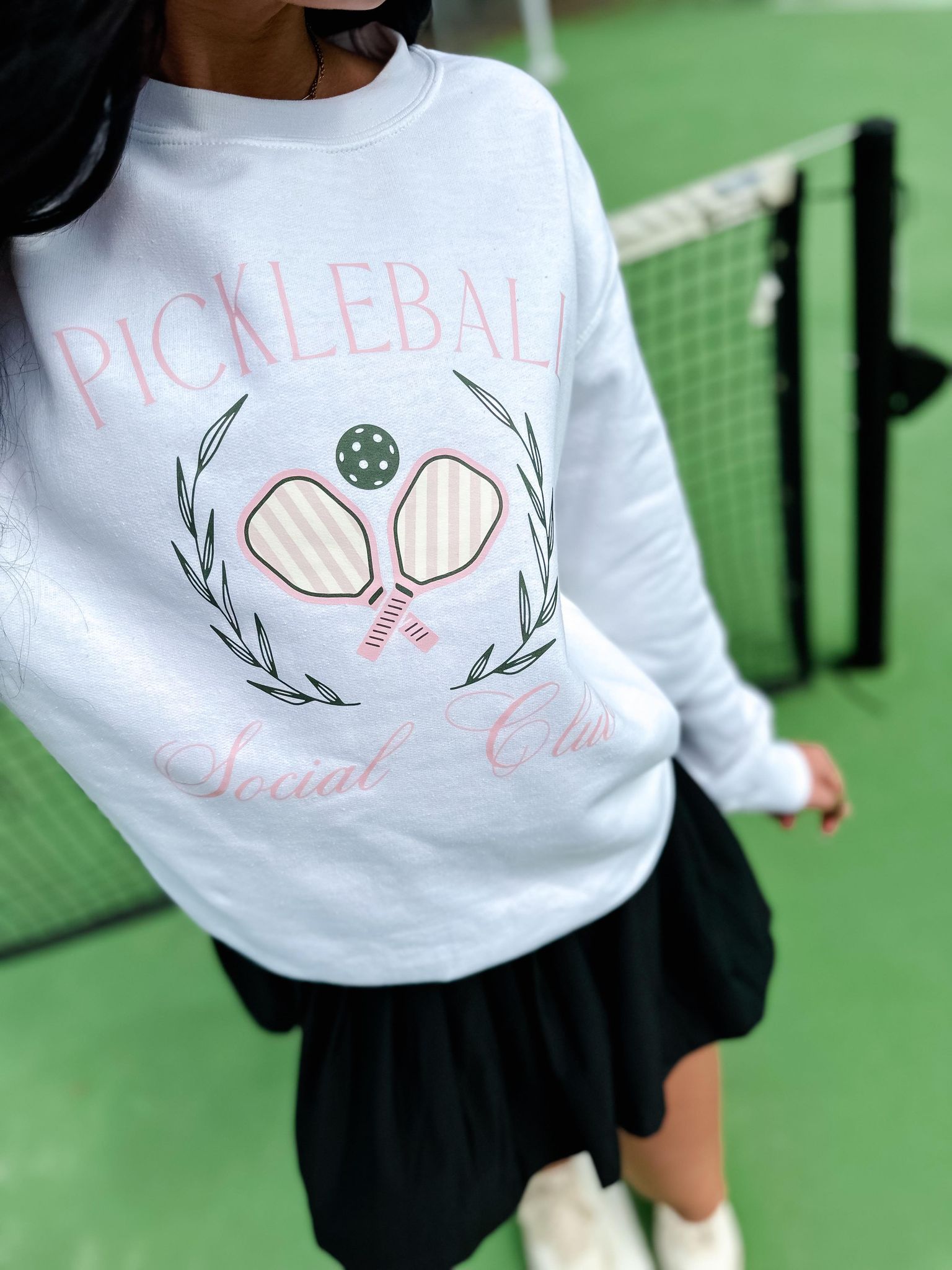 Pickleball Social Club White Sweatshirt