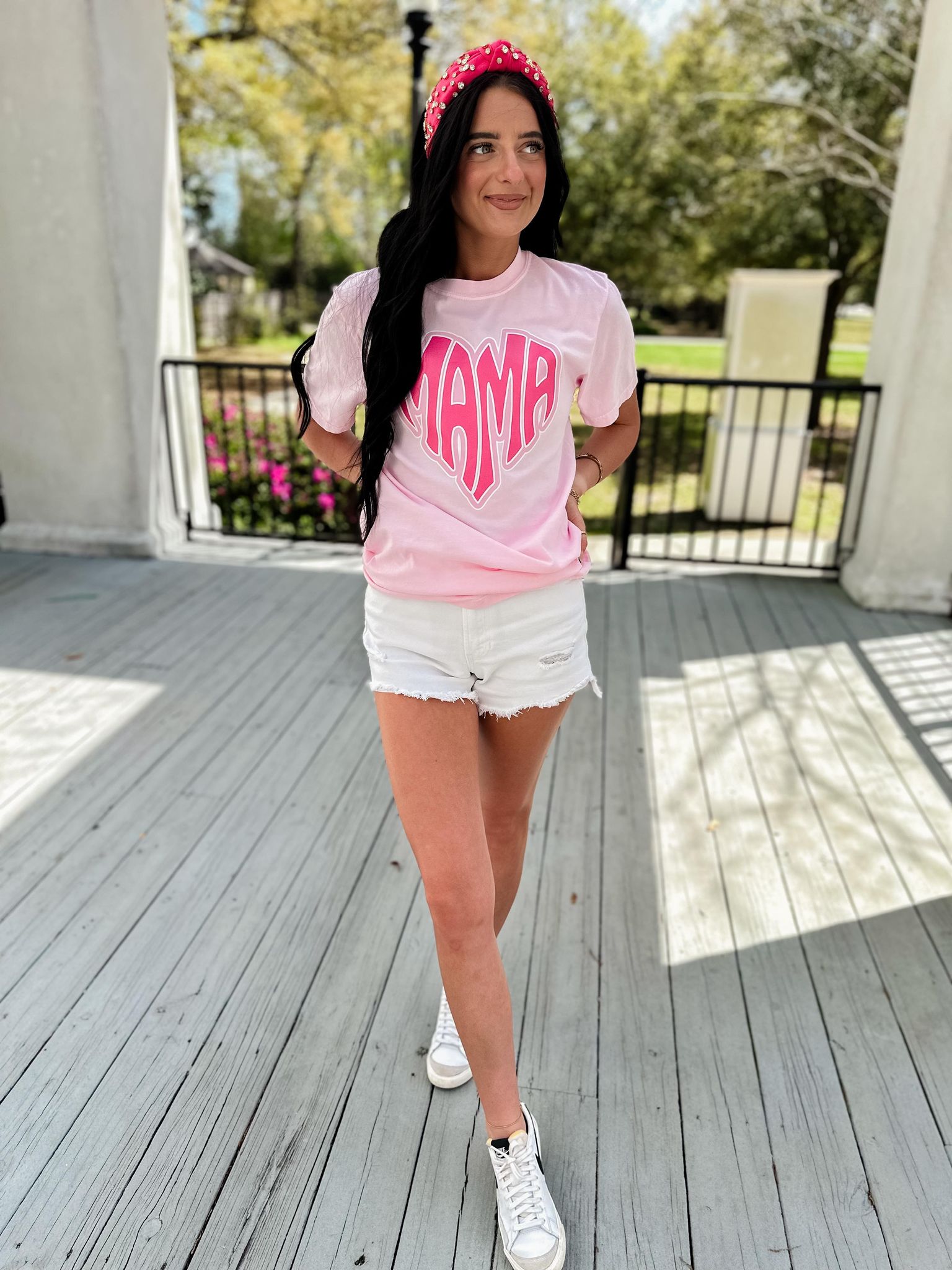 MAMA Heart Pink Graphic Tee