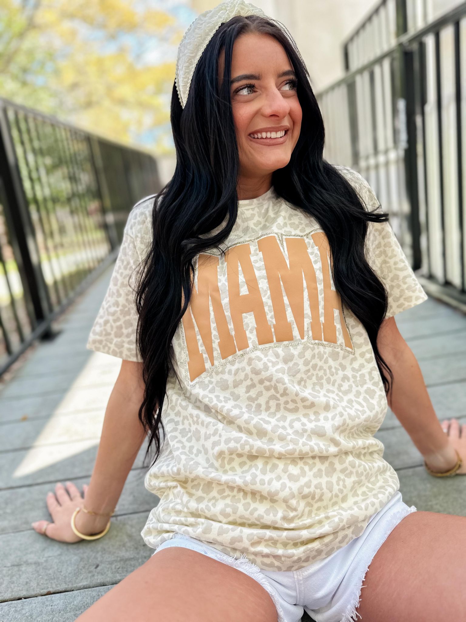 MAMA Leopard Graphic Tee