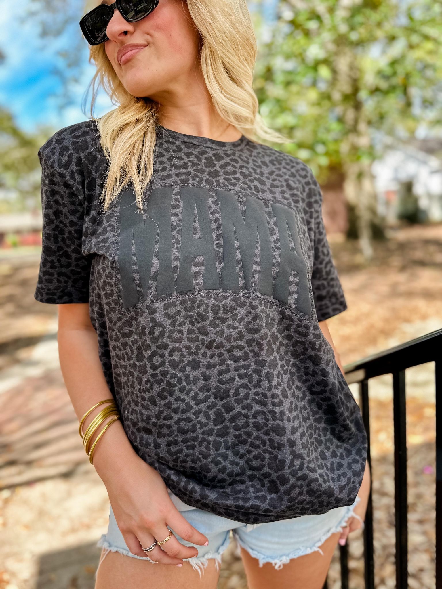 MAMA Leopard Graphic Tee