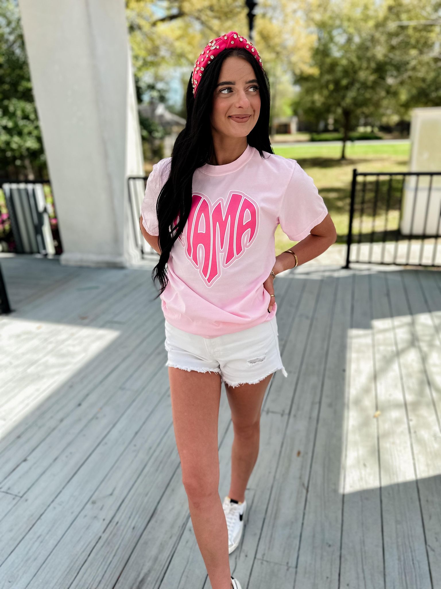 MAMA Heart Pink Graphic Tee