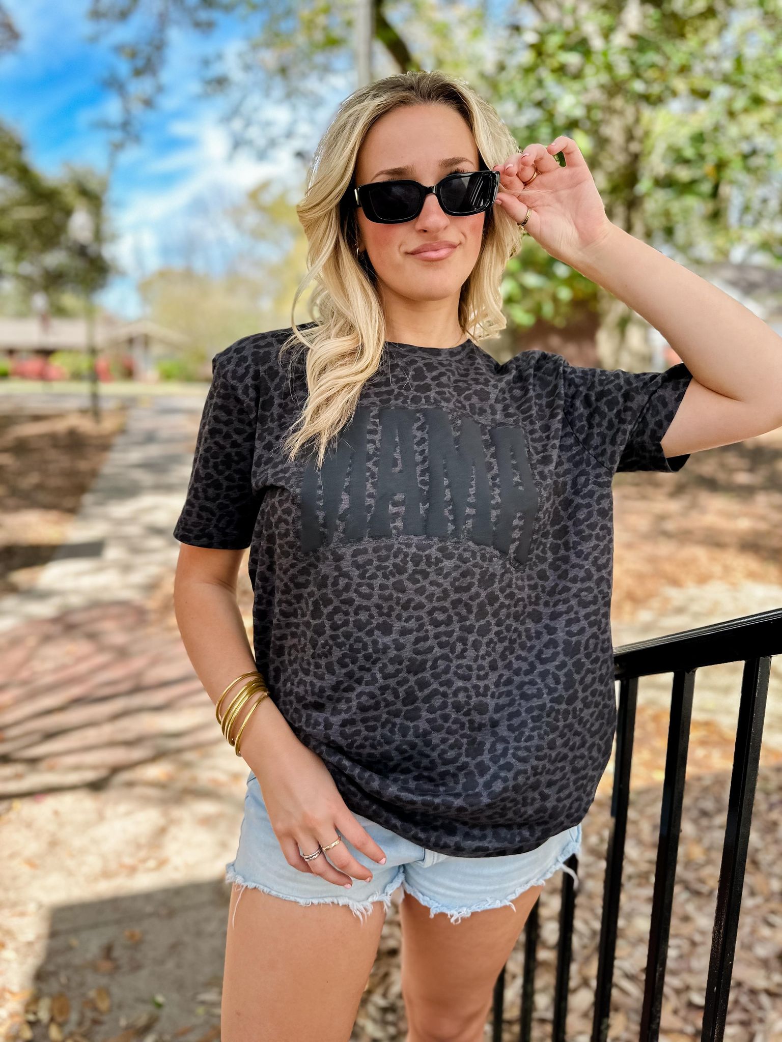 MAMA Leopard Graphic Tee