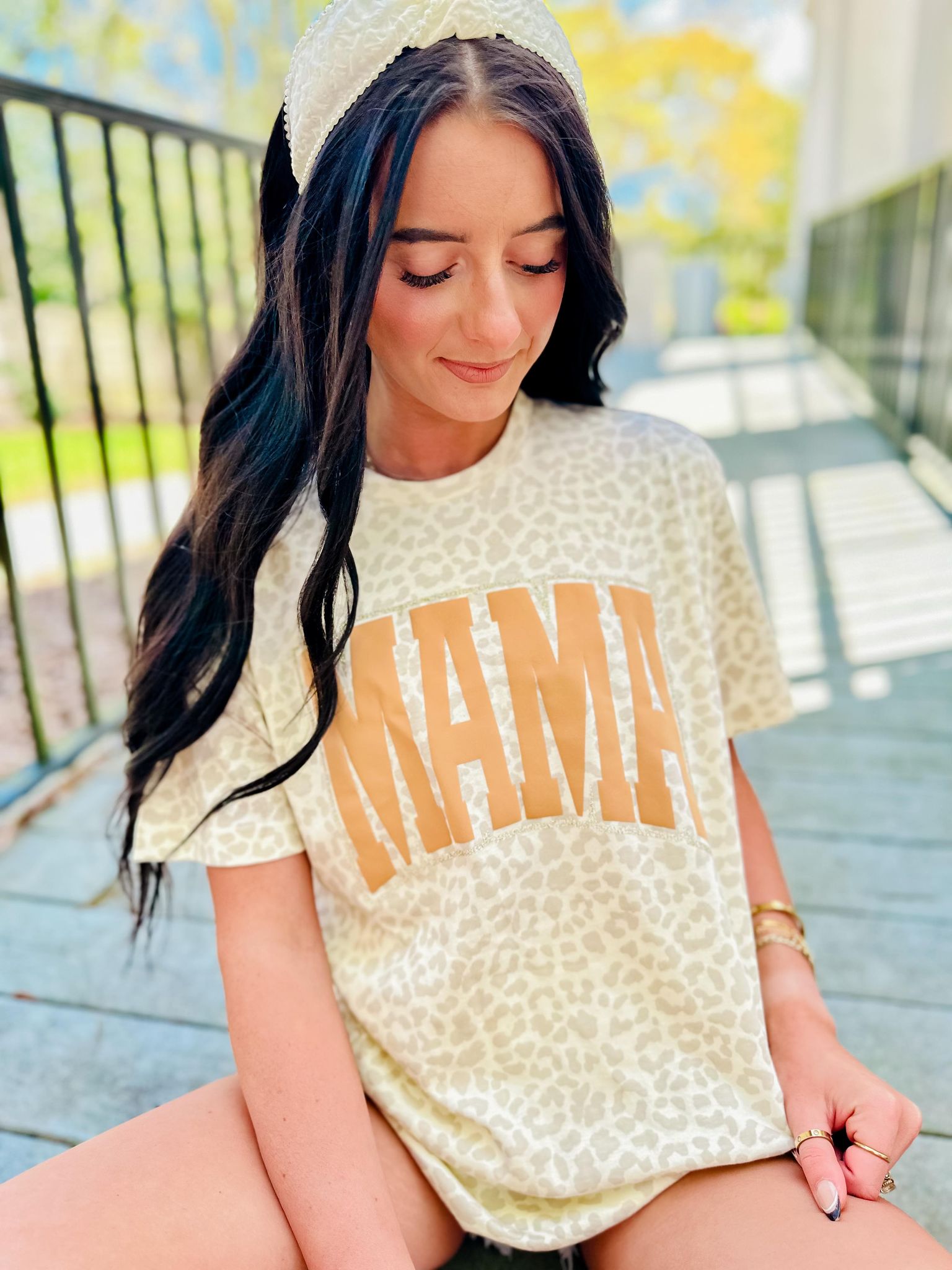 MAMA Leopard Graphic Tee