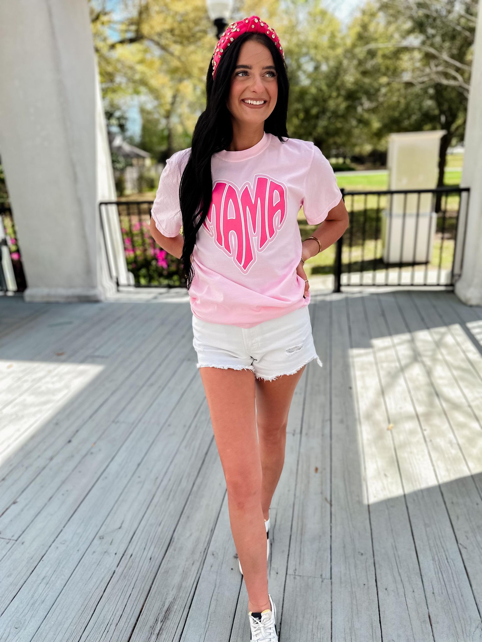 MAMA Heart Pink Graphic Tee