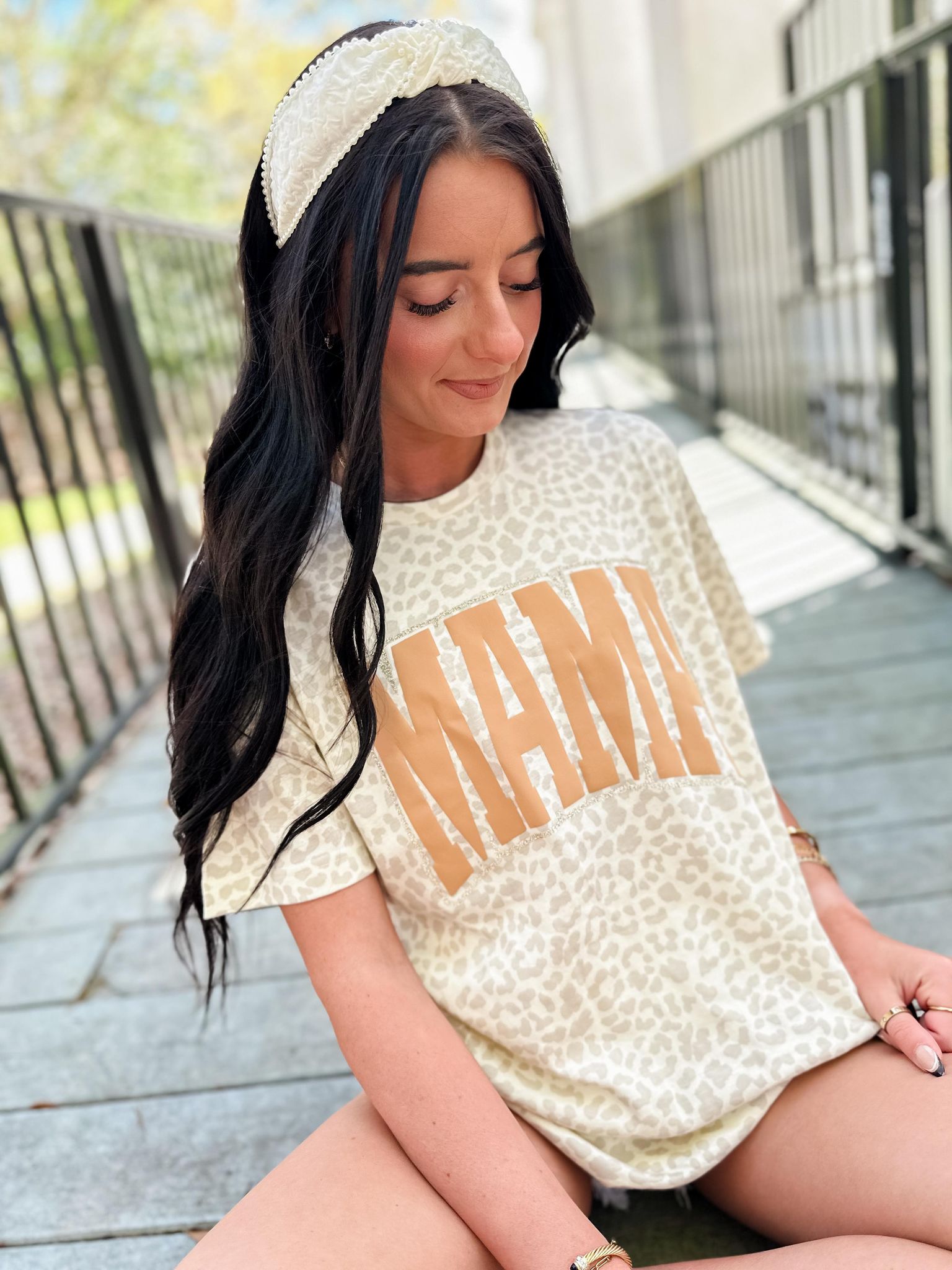 MAMA Leopard Graphic Tee