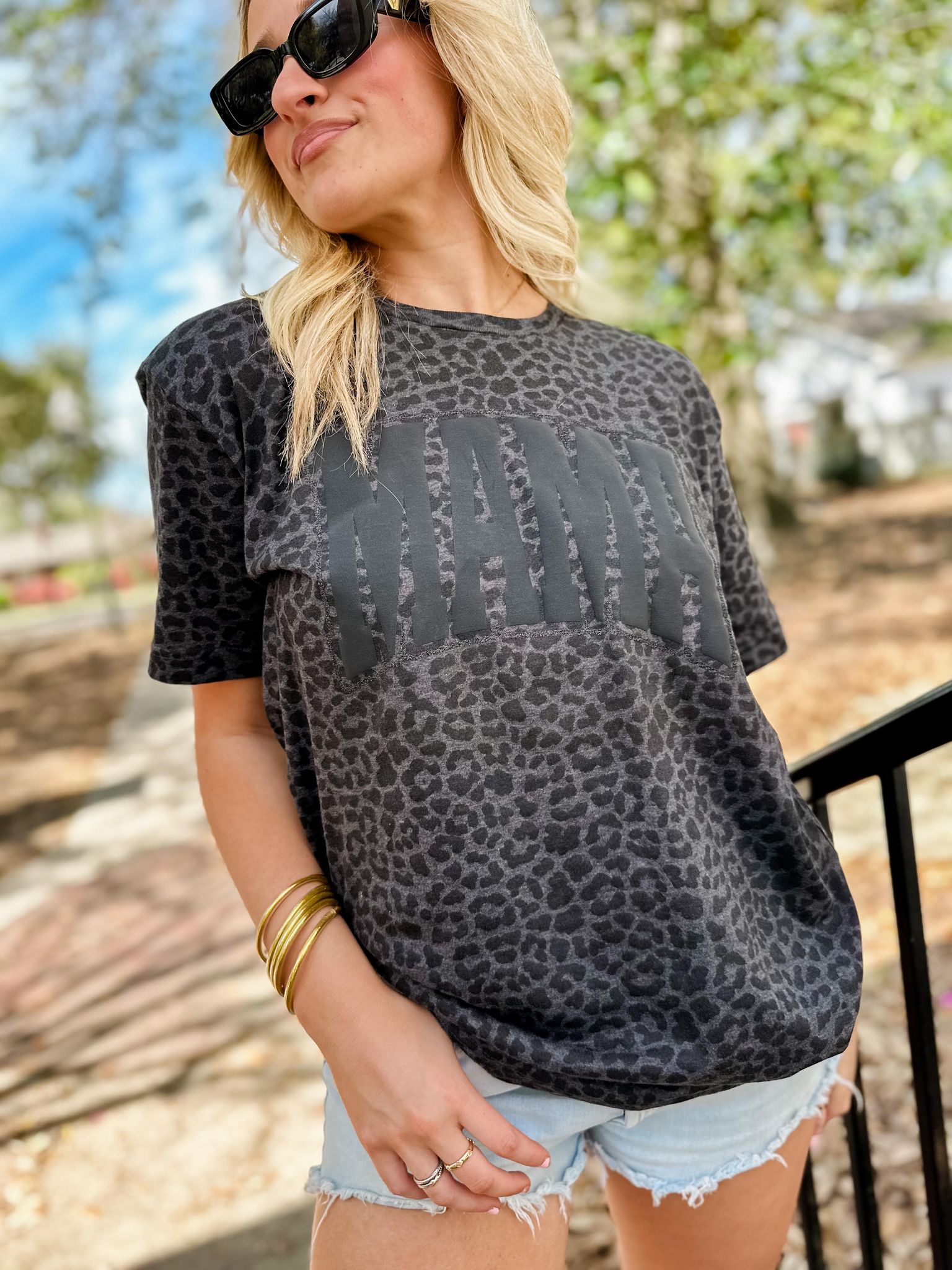 MAMA Leopard Graphic Tee