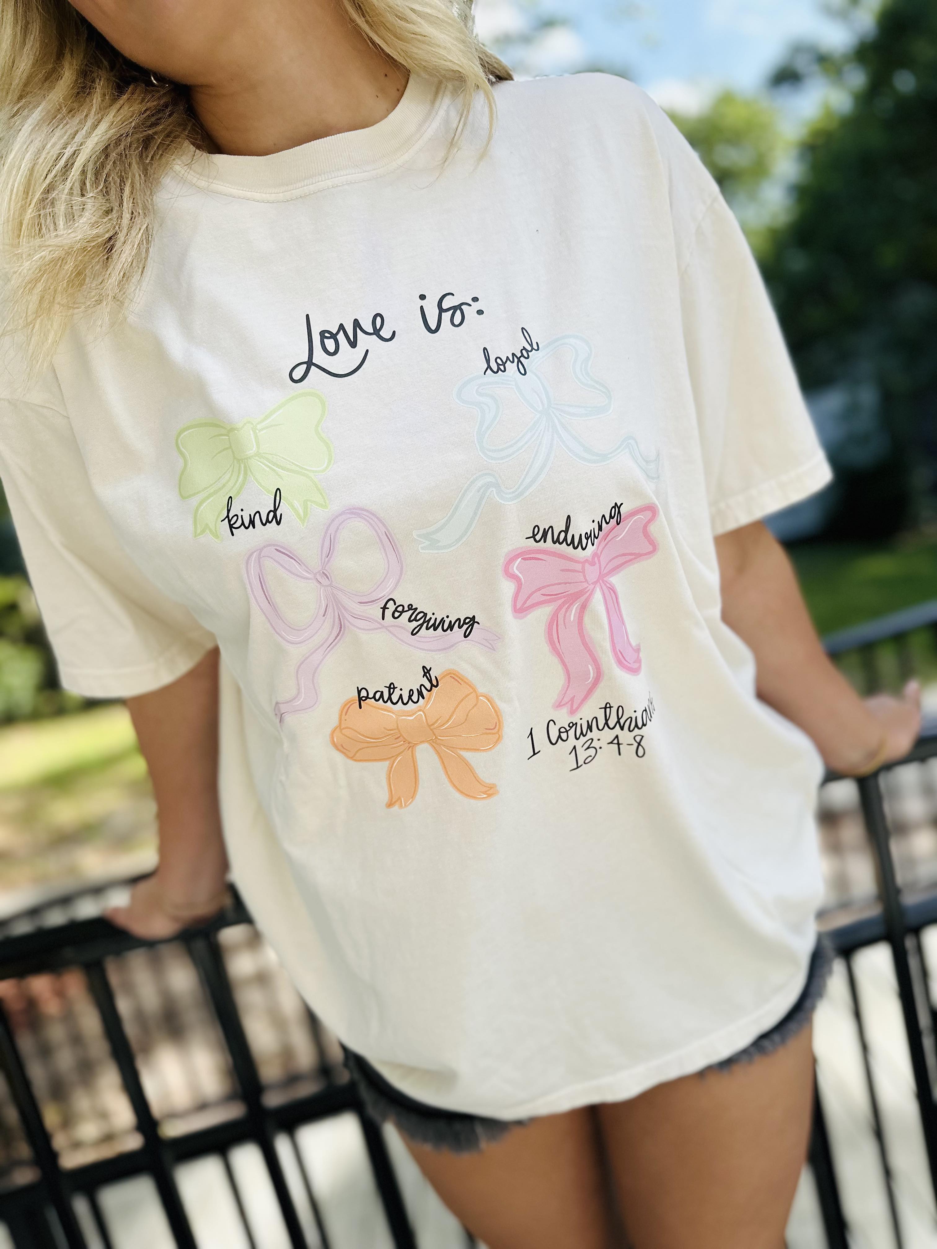 Love Is Bow Graphic Tee