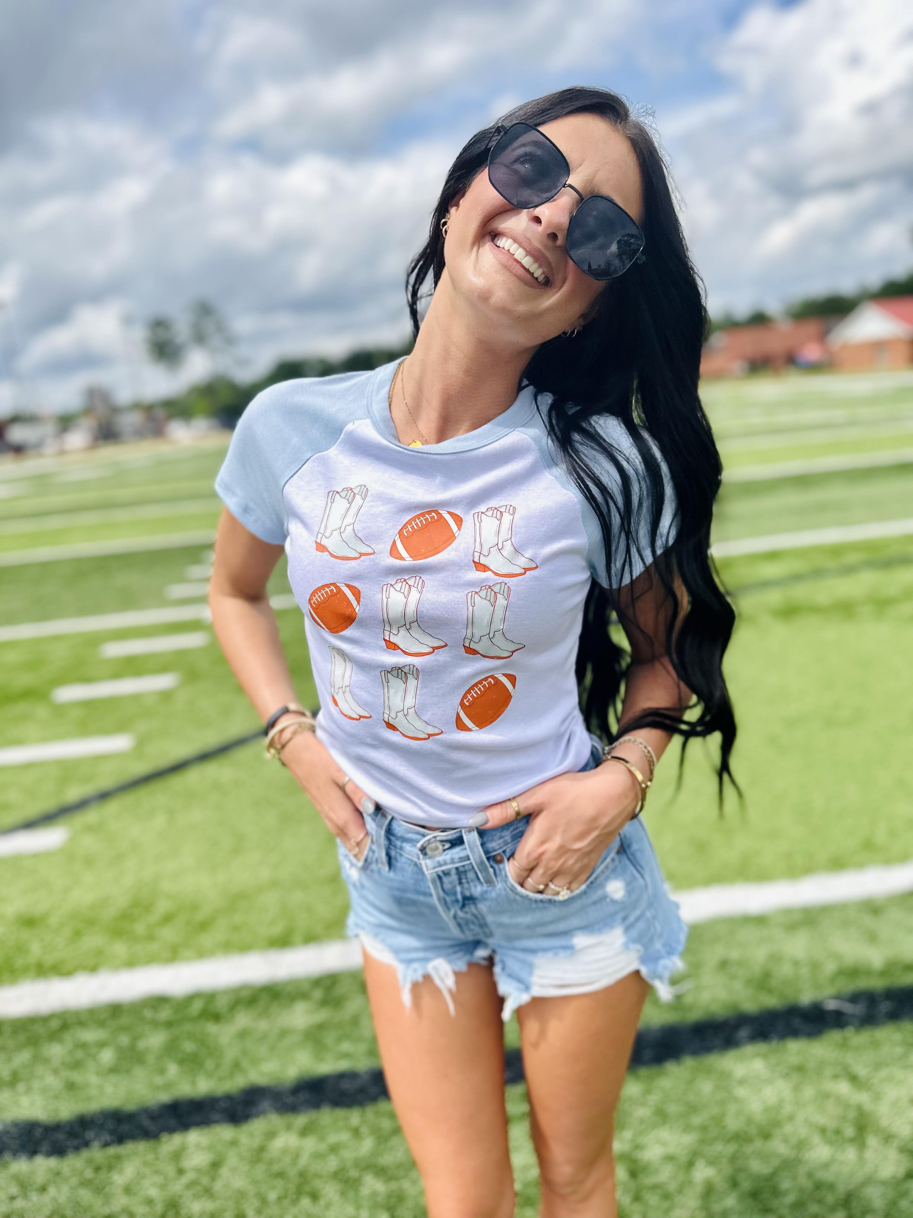 Boots And Bows Game Day Crop Top