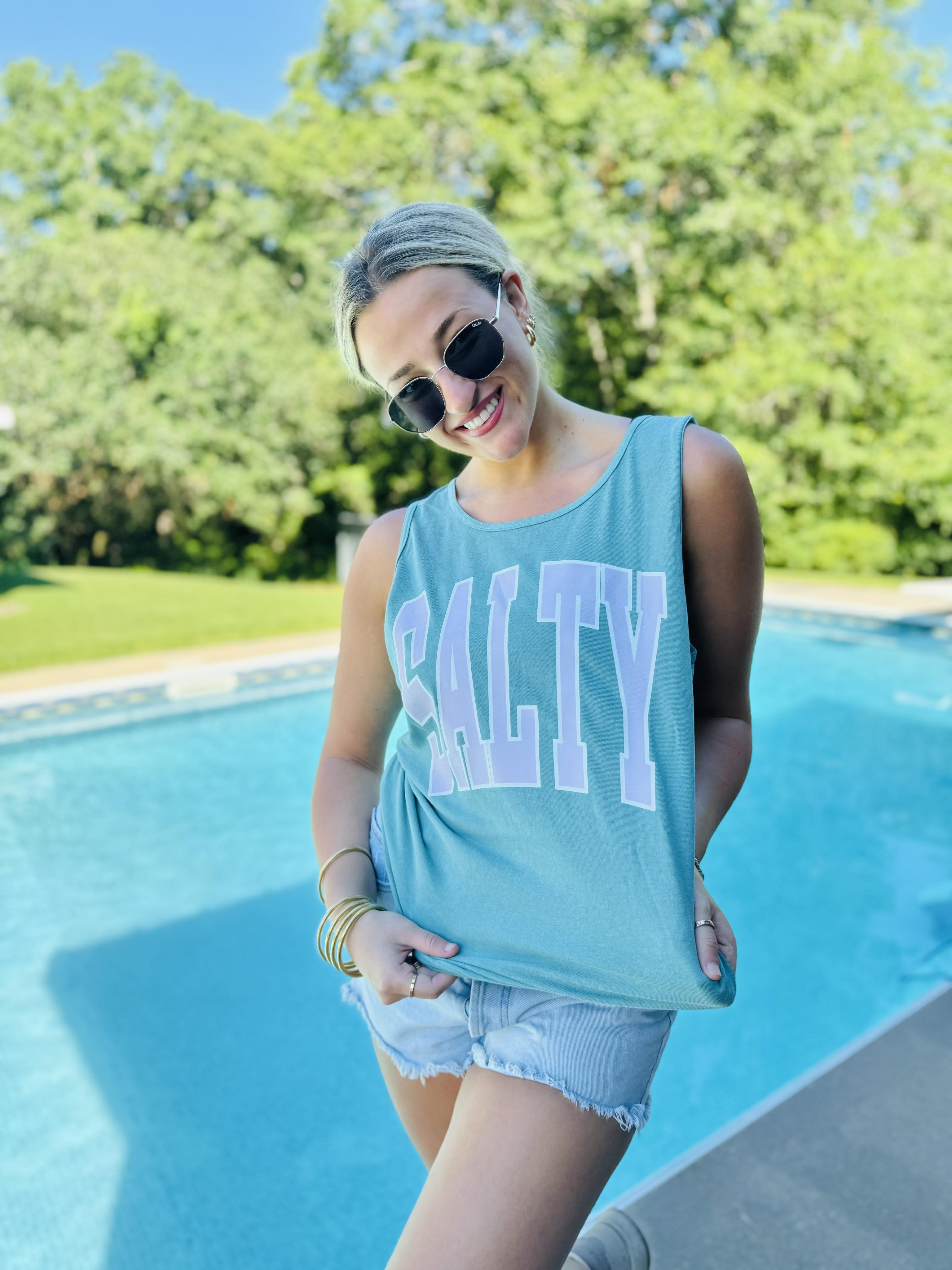 Salty Summer Seafoam Tank